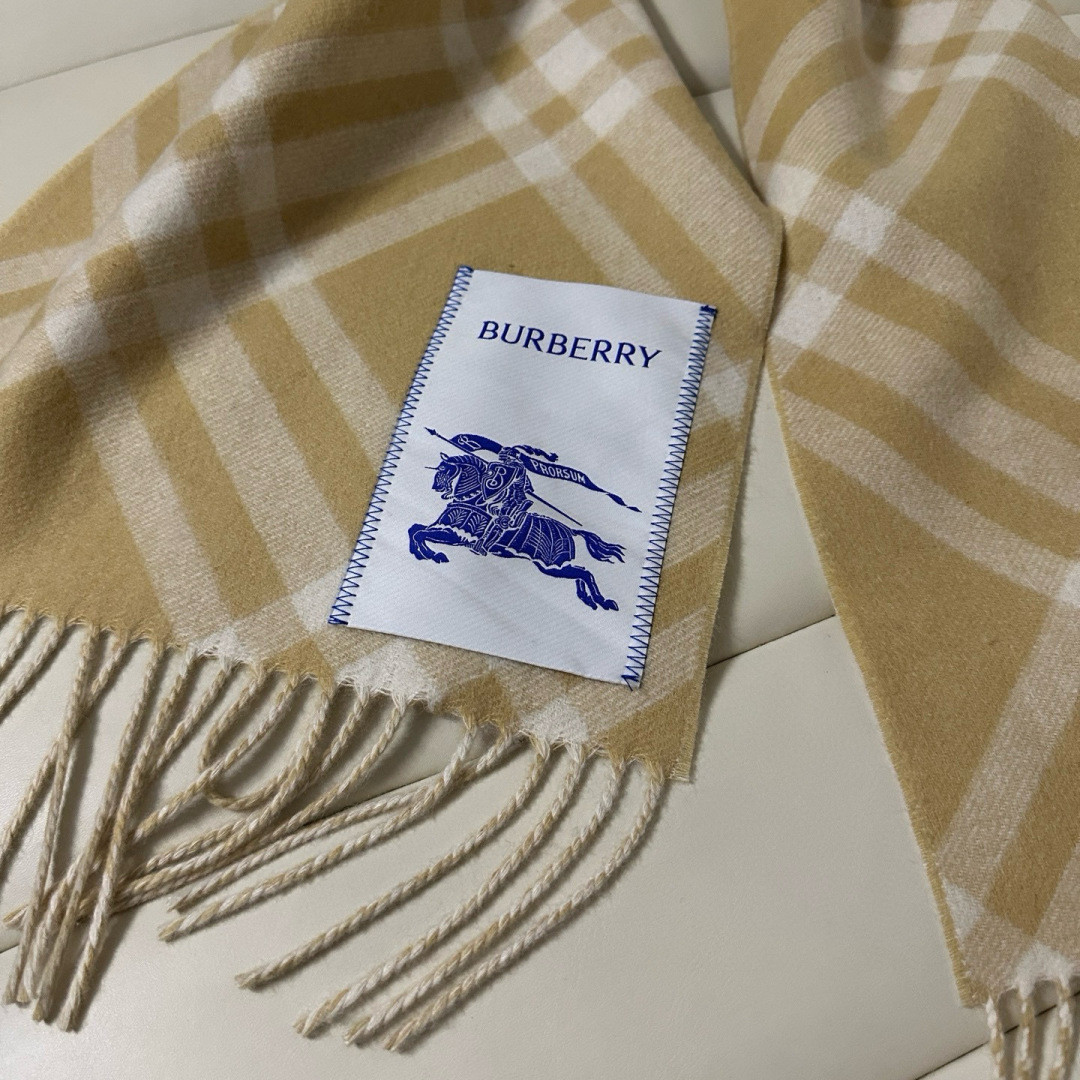 Bv*b*rry scarf 30x180cm 100% cashmere