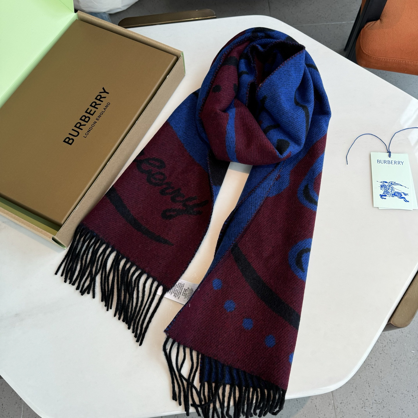 Bv*b*rry scarf 30x180cm