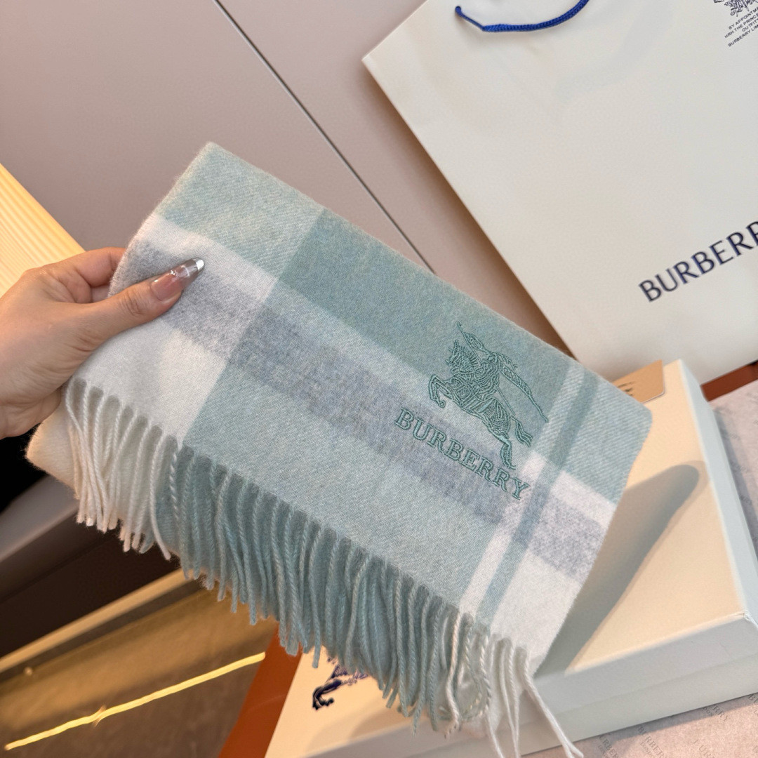 Bv*b*rry scarf 32x180cm 100% cashmere