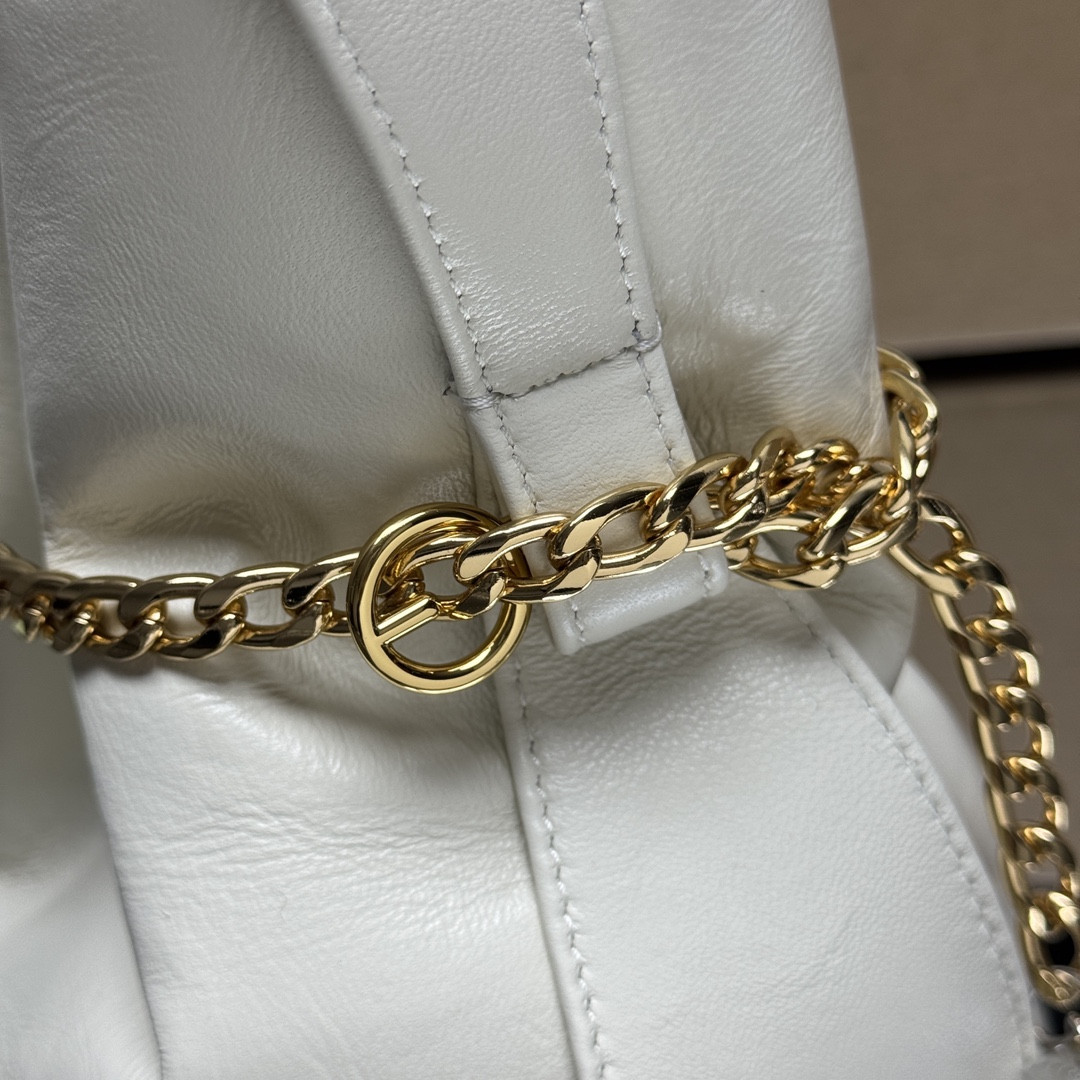 Pra*a Petit Sac Noir Mini Nappa Leather Bucket Bag 19x15x6cm