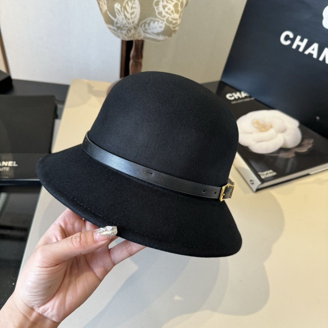 Celine Bucket Hat 100% Wool 57cm Head Circumference