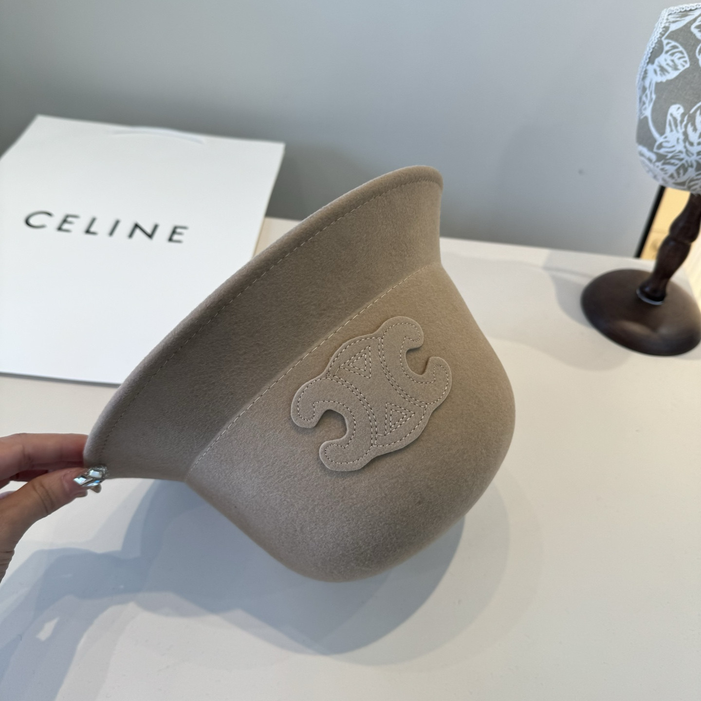 Celine Wool Bucket Hat 57cm Head Circumference