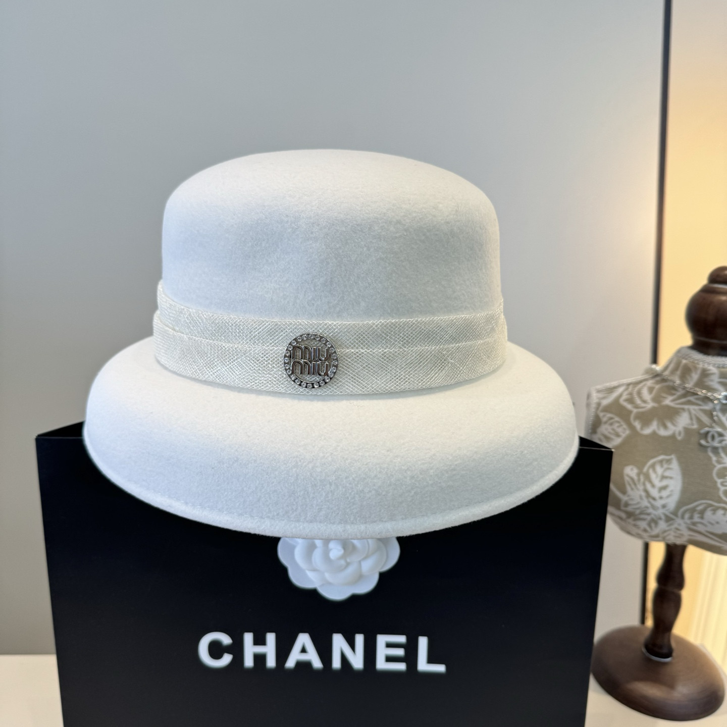 Miu Miu Wool Felt Hat 57cm Head Circumference