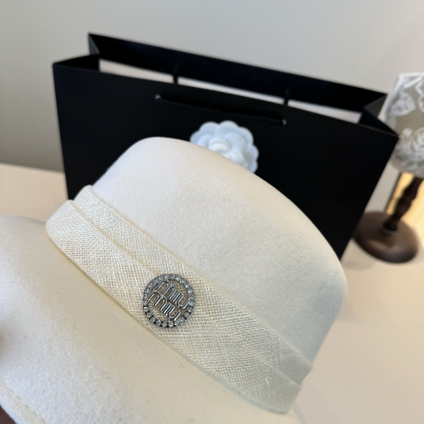 Miu Miu Wool Felt Hat 57cm Head Circumference