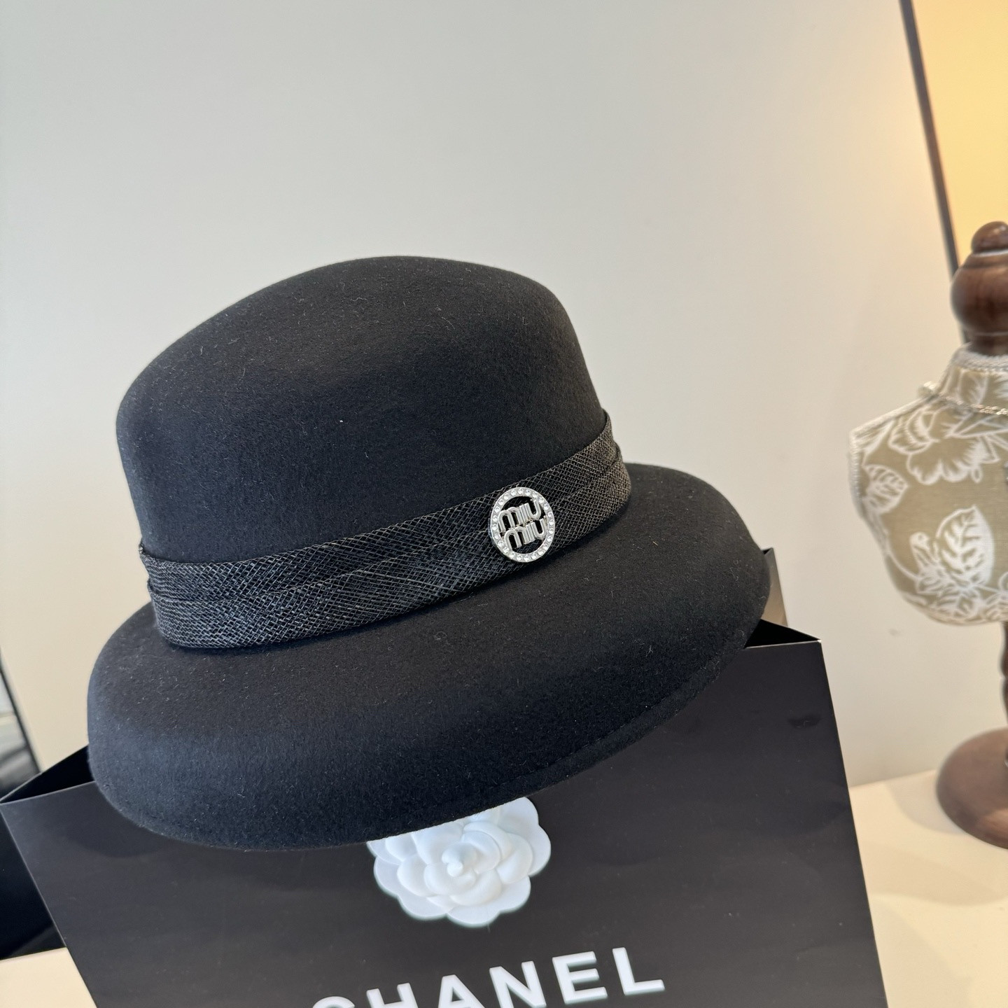 Miu Miu Wool Felt Hat 57cm Head Circumference