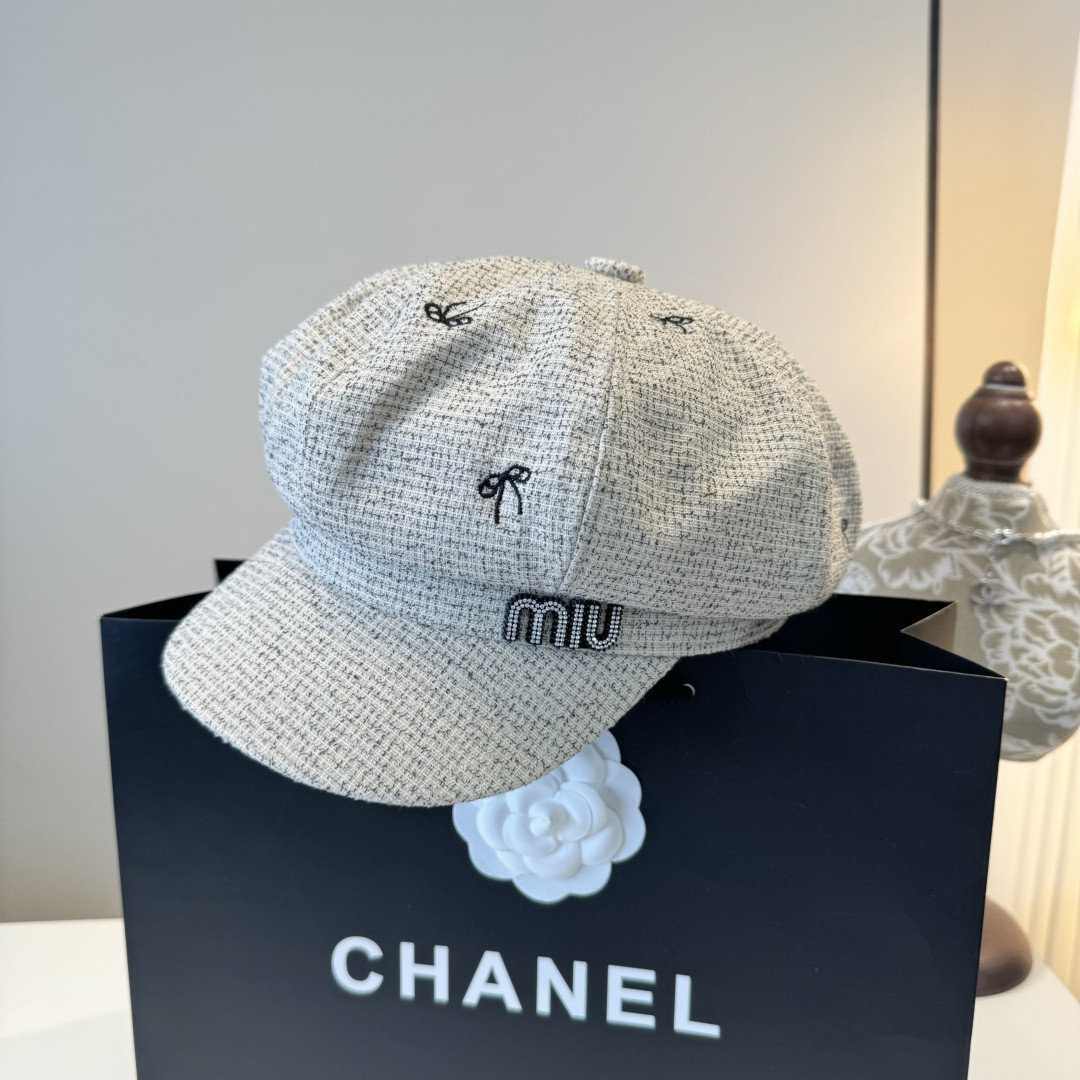 Miu Miu Newsboy Cap 57cm Head Circumference