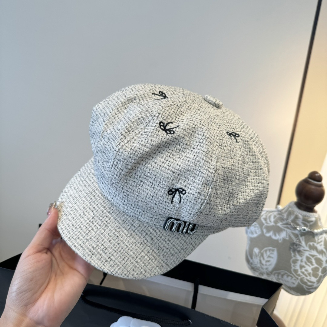 Miu Miu Newsboy Cap 57cm Head Circumference
