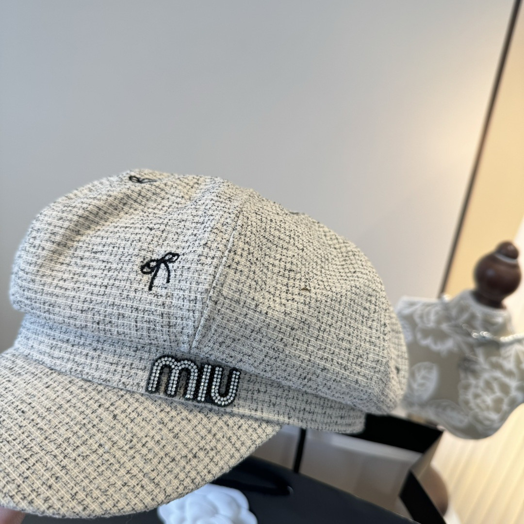 Miu Miu Newsboy Cap 57cm Head Circumference