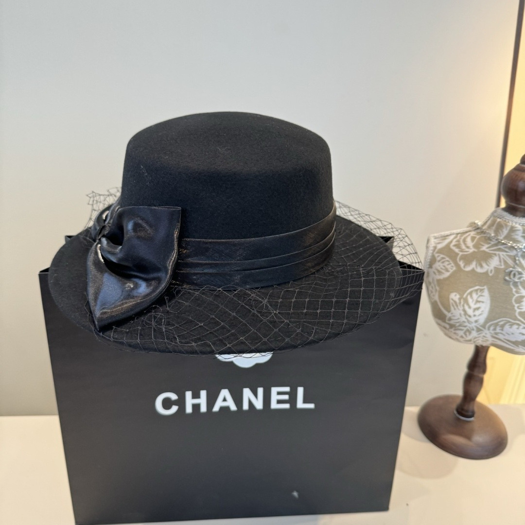 Chanel Wool Felt Hat 57cm Head Circumference
