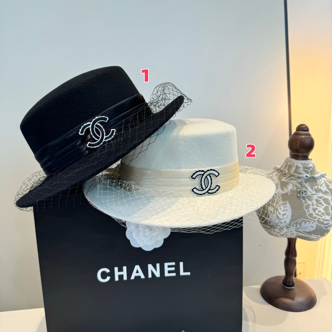 Chanel Wool Felt Hat 57cm Head Circumference