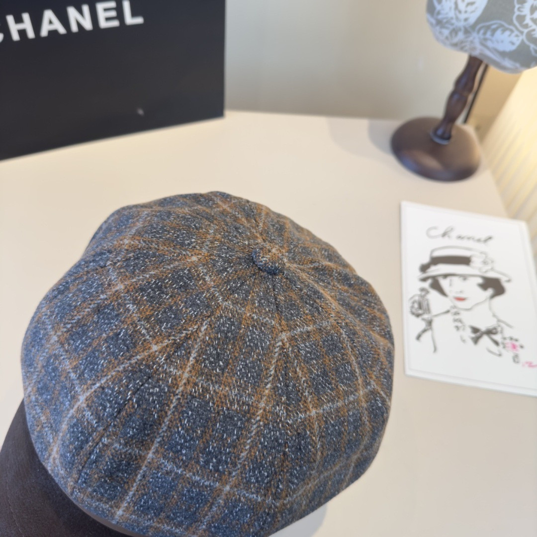 Chanel Newsboy Cap 57cm Head Circumference
