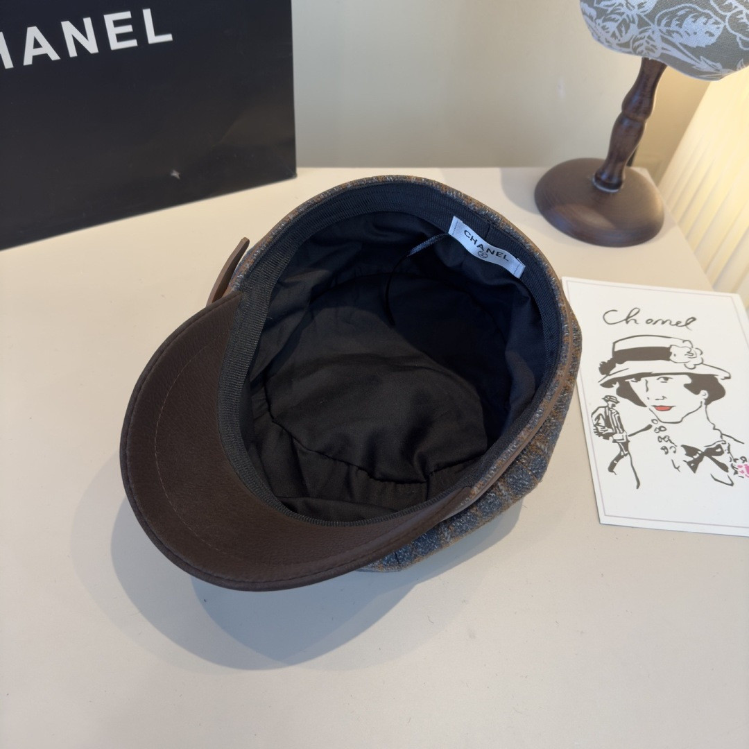 Chanel Newsboy Cap 57cm Head Circumference