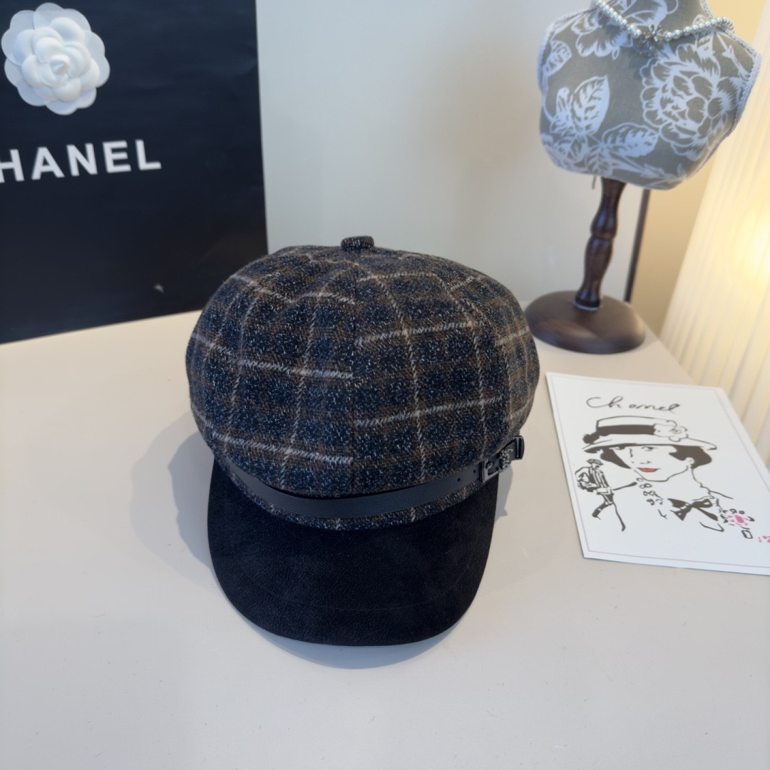 Chanel Newsboy Cap 57cm Head Circumference