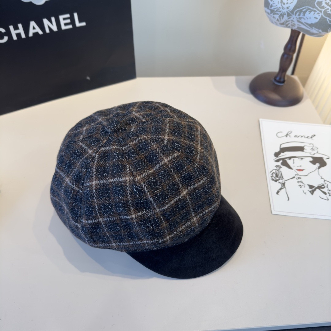 Chanel Newsboy Cap 57cm Head Circumference