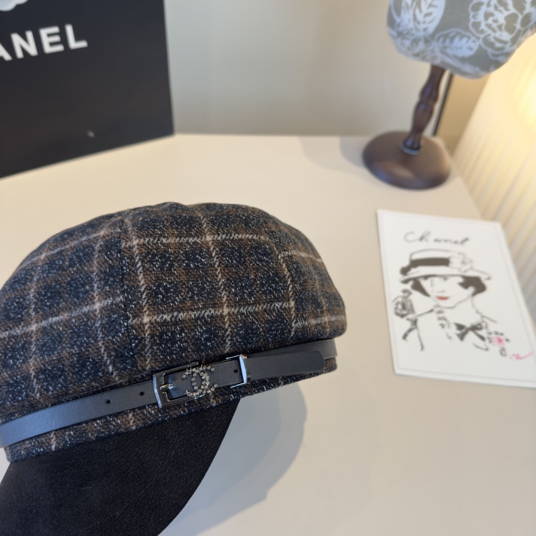 Chanel Newsboy Cap 57cm Head Circumference