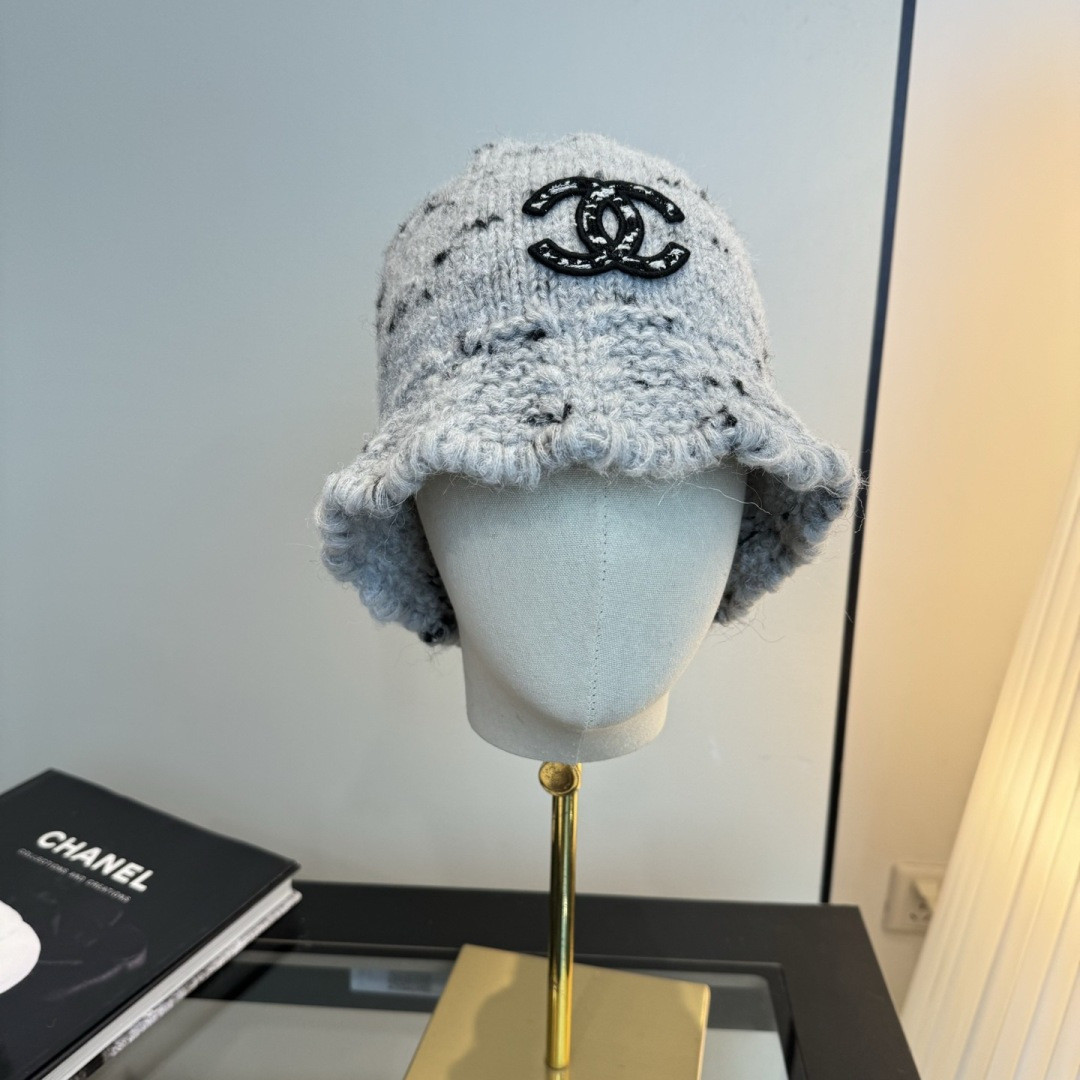 Chanel Knit Bucket Hat