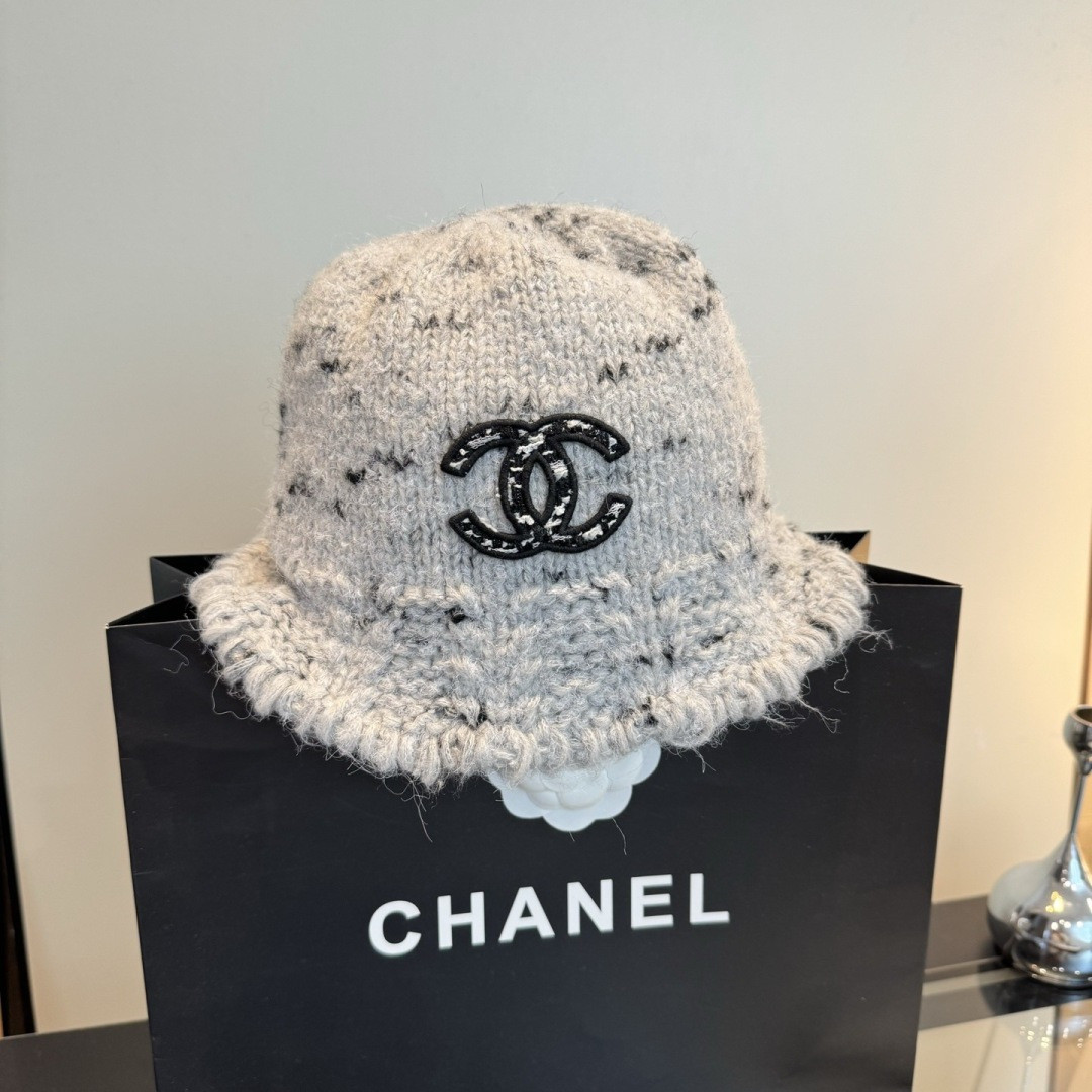 Chanel Knit Bucket Hat