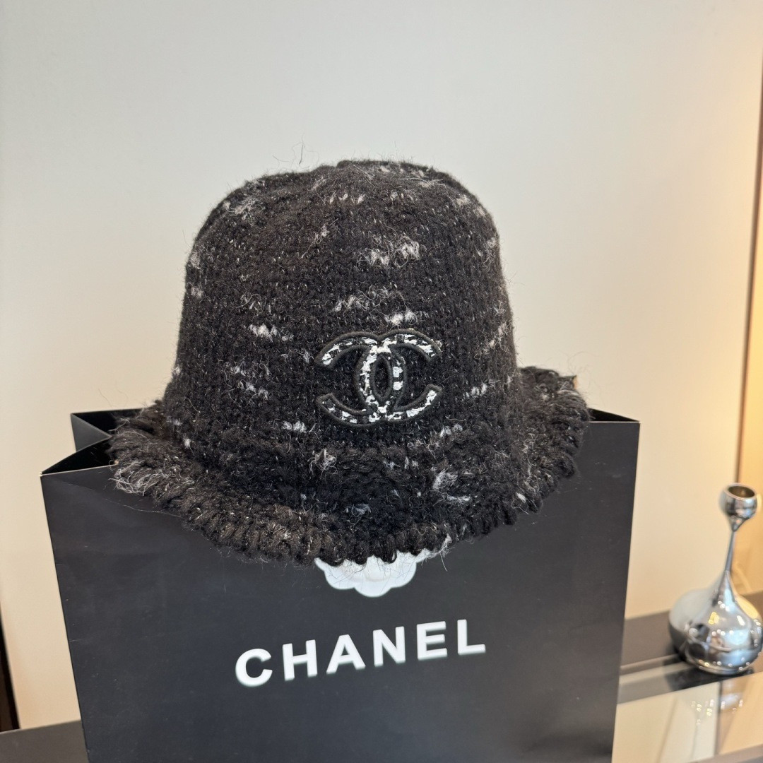 Chanel Knit Bucket Hat