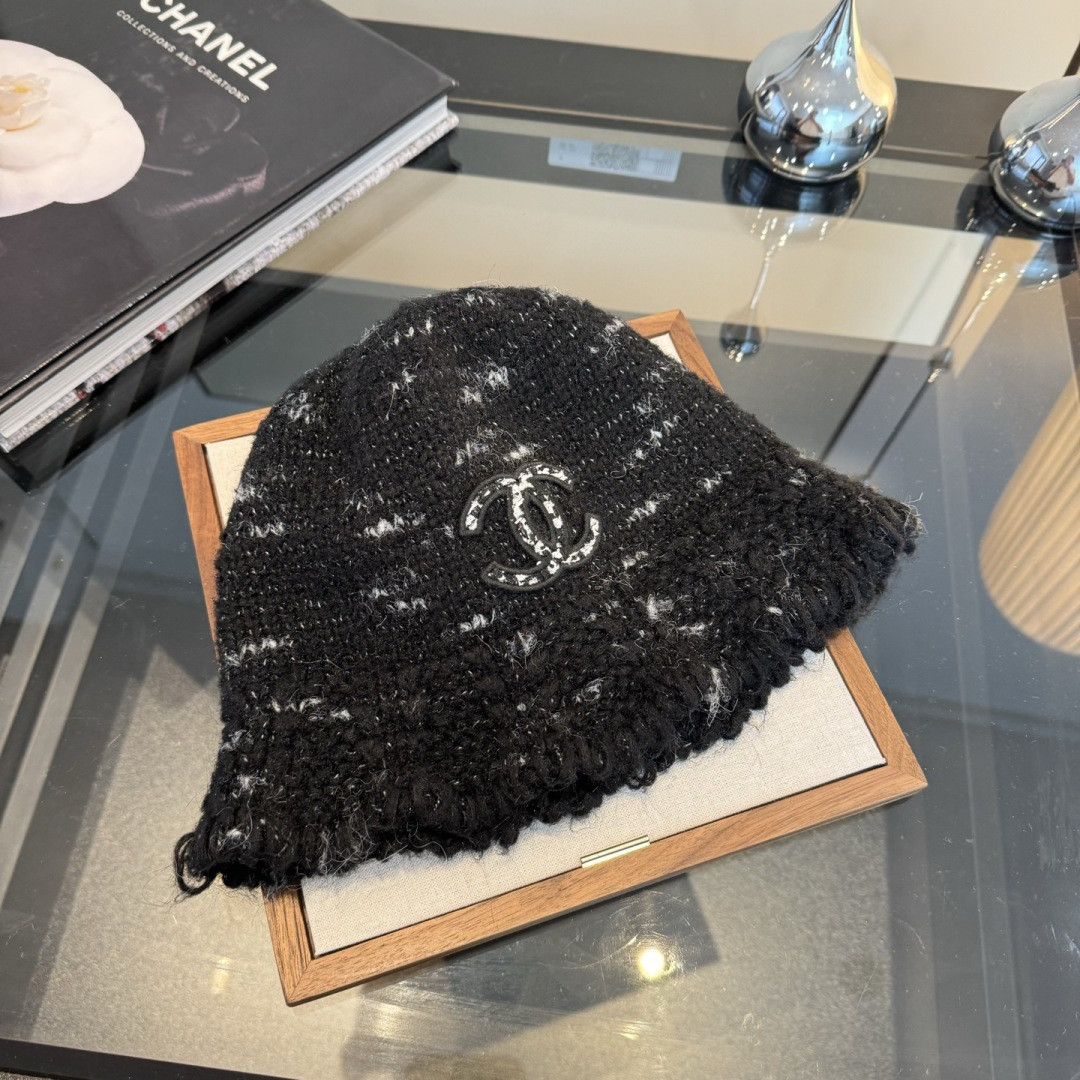 Chanel Knit Bucket Hat