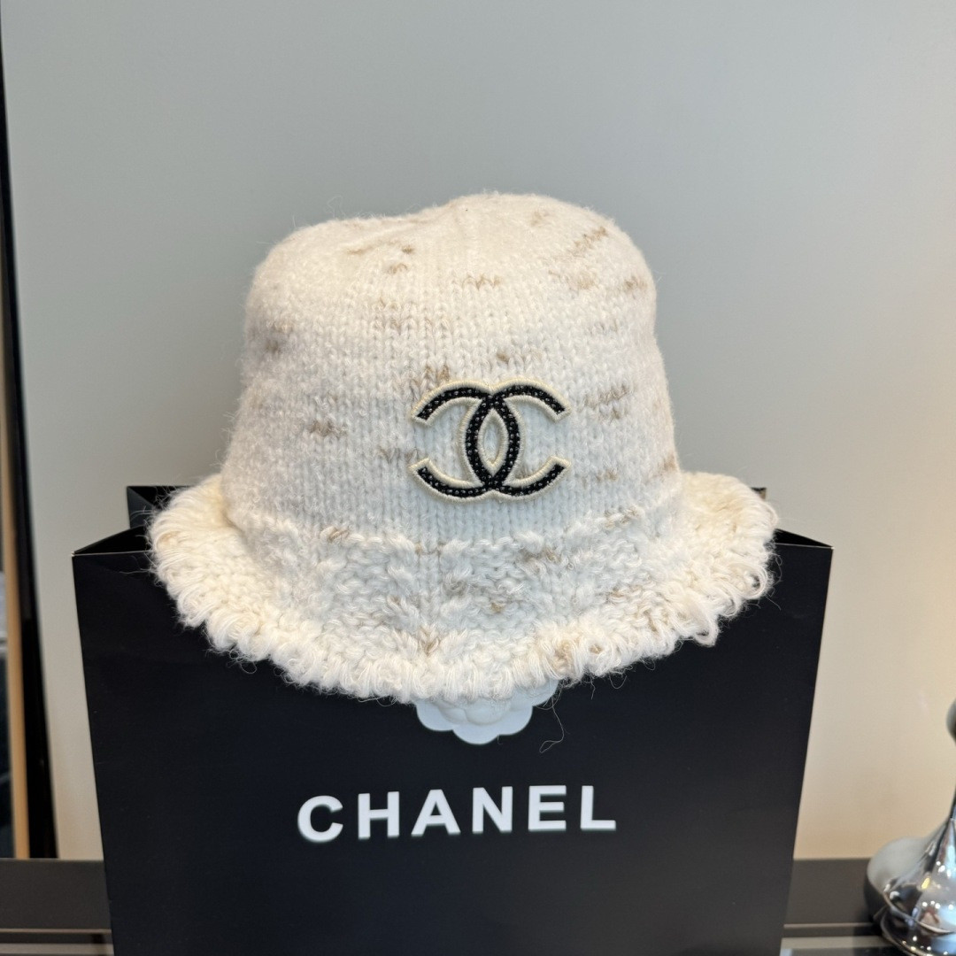 Chanel Knit Bucket Hat