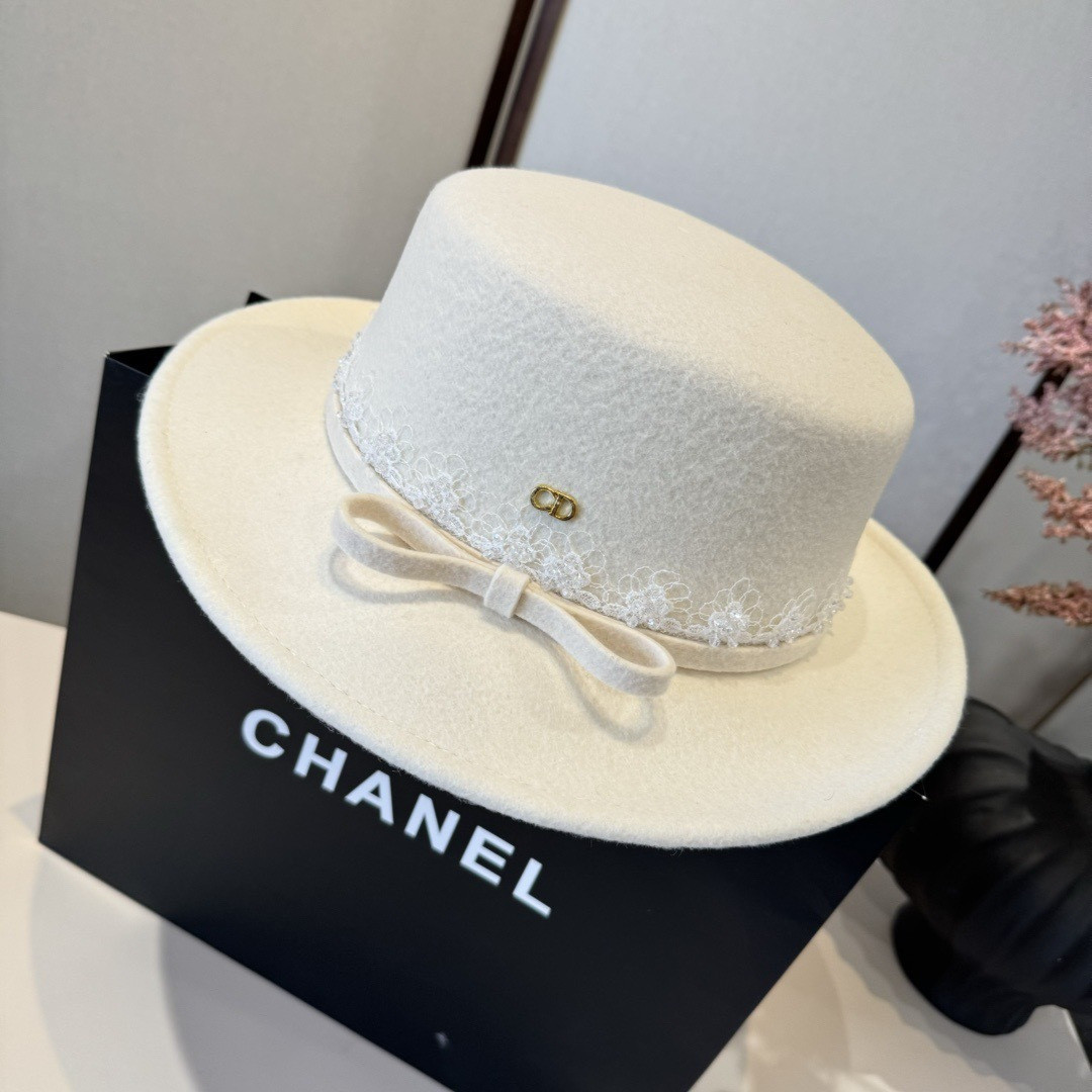 Dior Wool Felt Hat 57cm Head Circumference