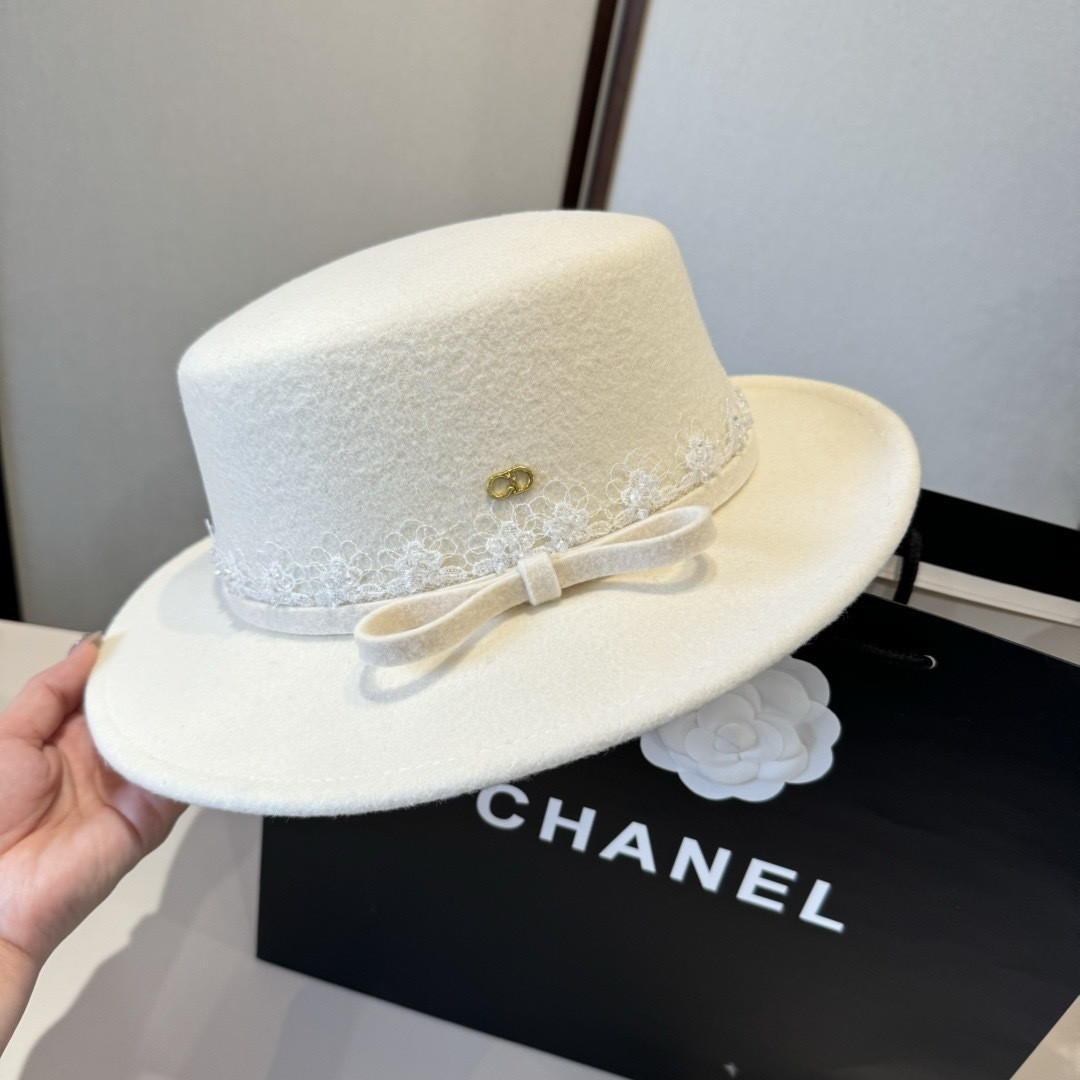 Dior Wool Felt Hat 57cm Head Circumference