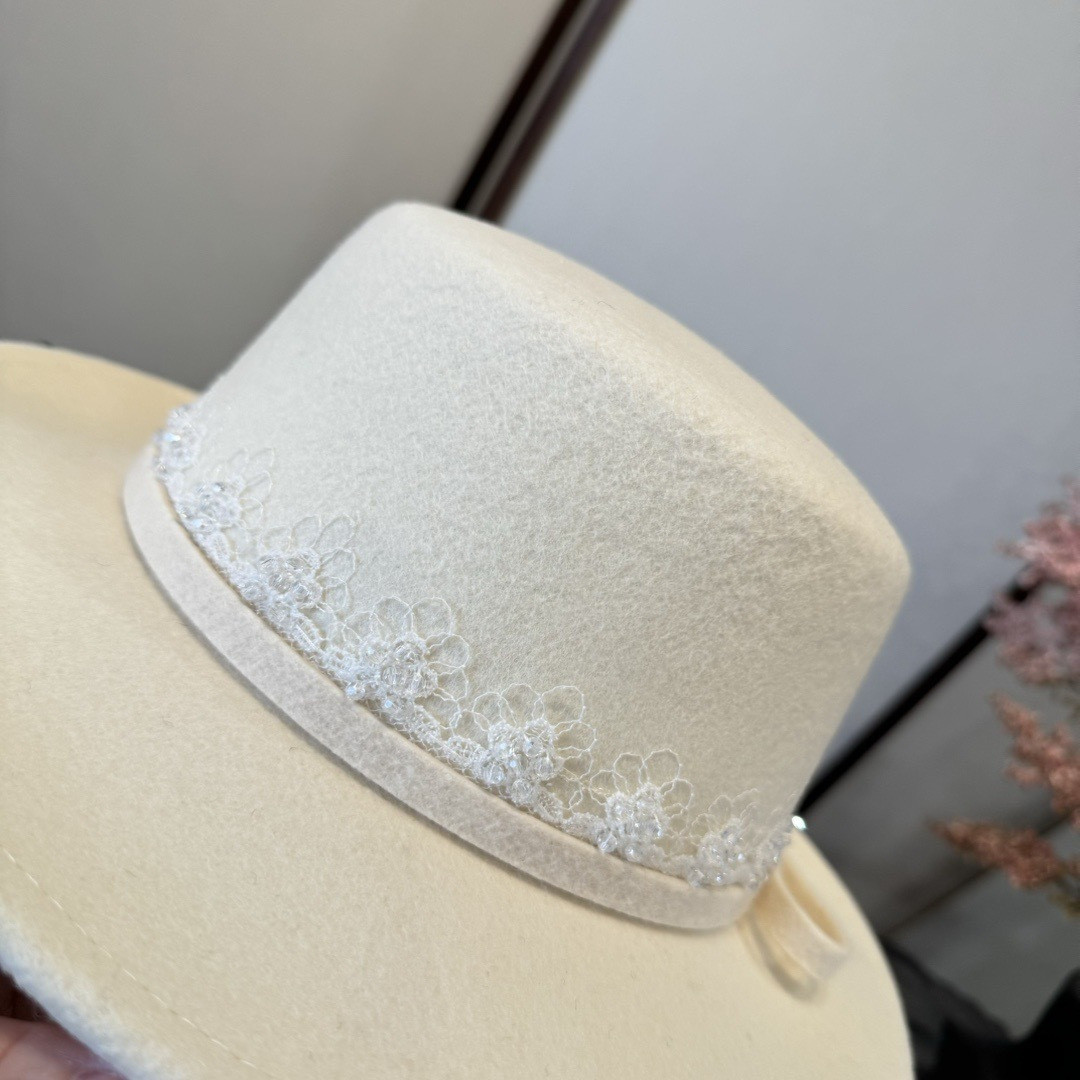 Dior Wool Felt Hat 57cm Head Circumference