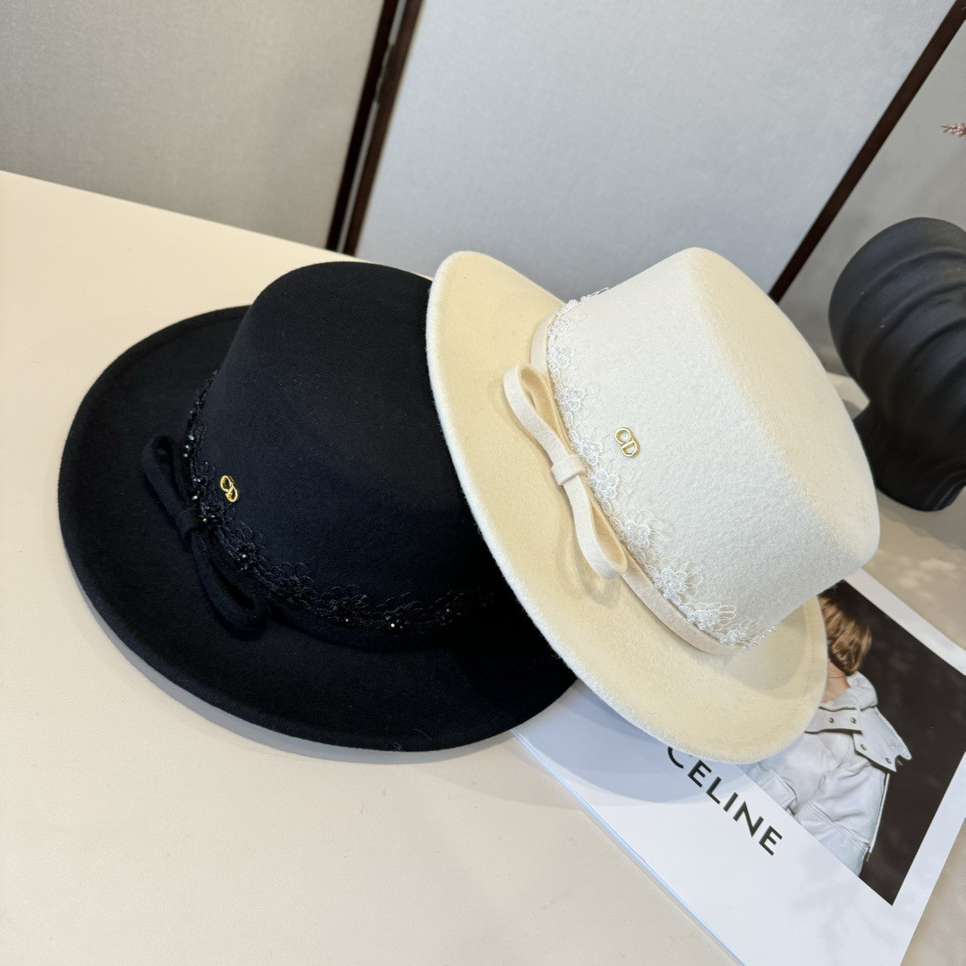 Dior Wool Felt Hat 57cm Head Circumference
