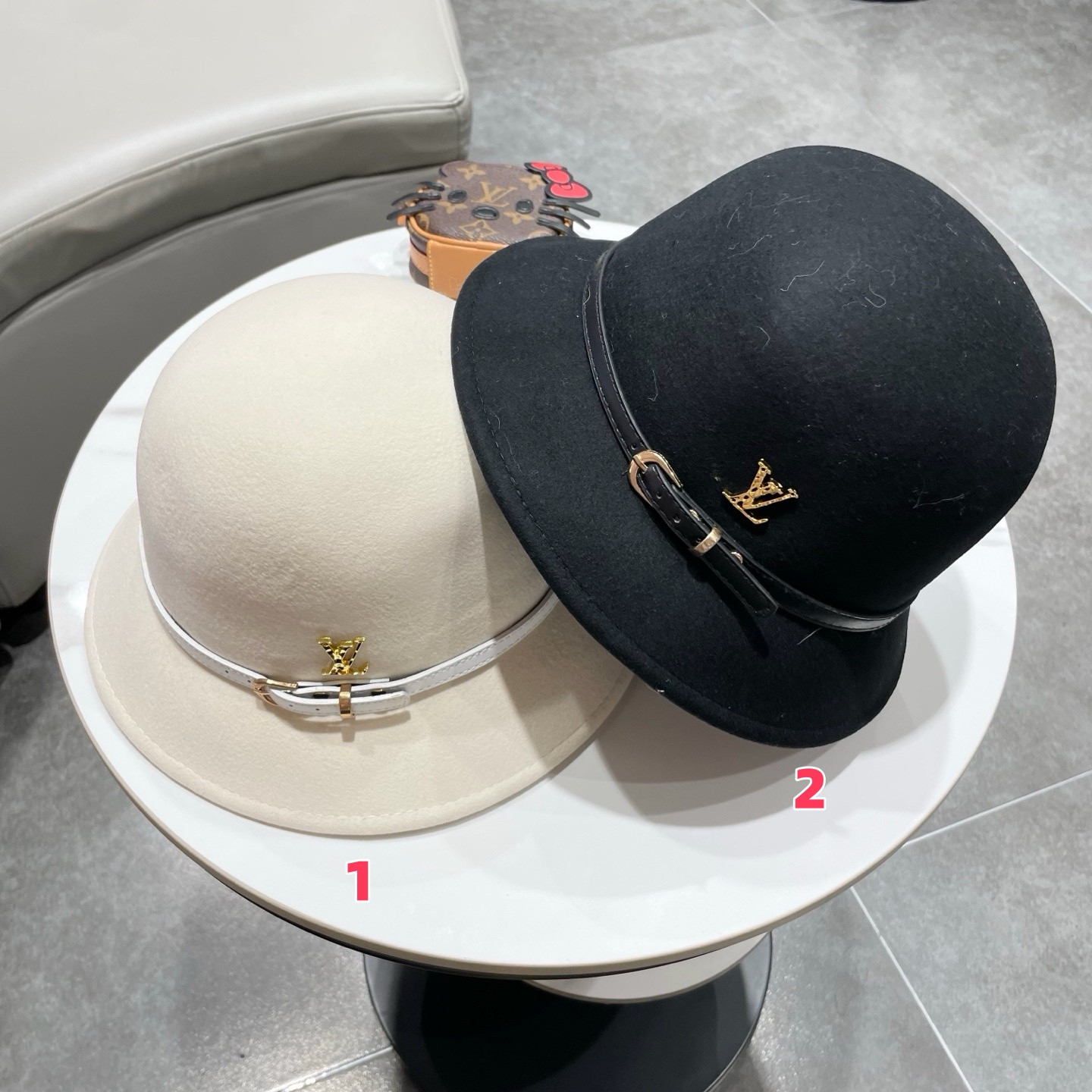 Louis Vuitton Bucket Hat 100% Wool 57cm Head Circumference