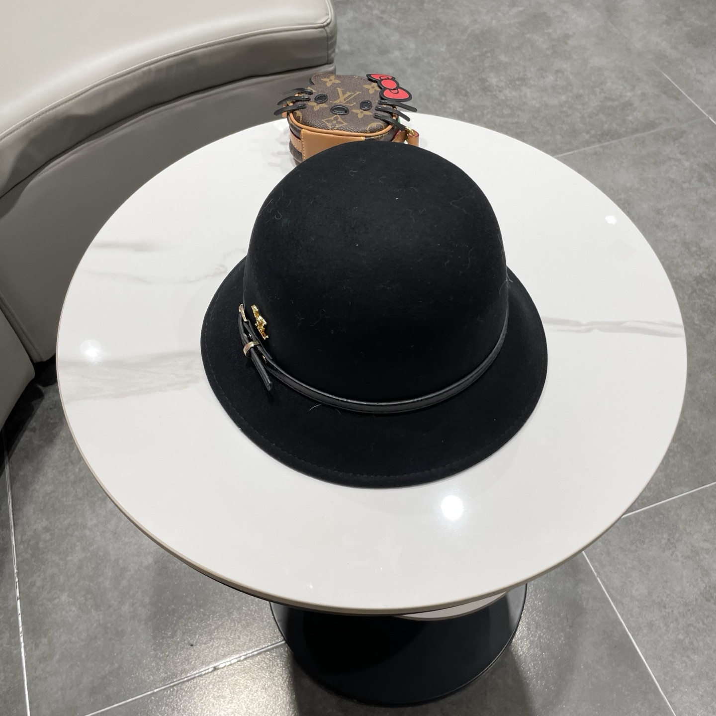 Louis Vuitton Bucket Hat 100% Wool 57cm Head Circumference