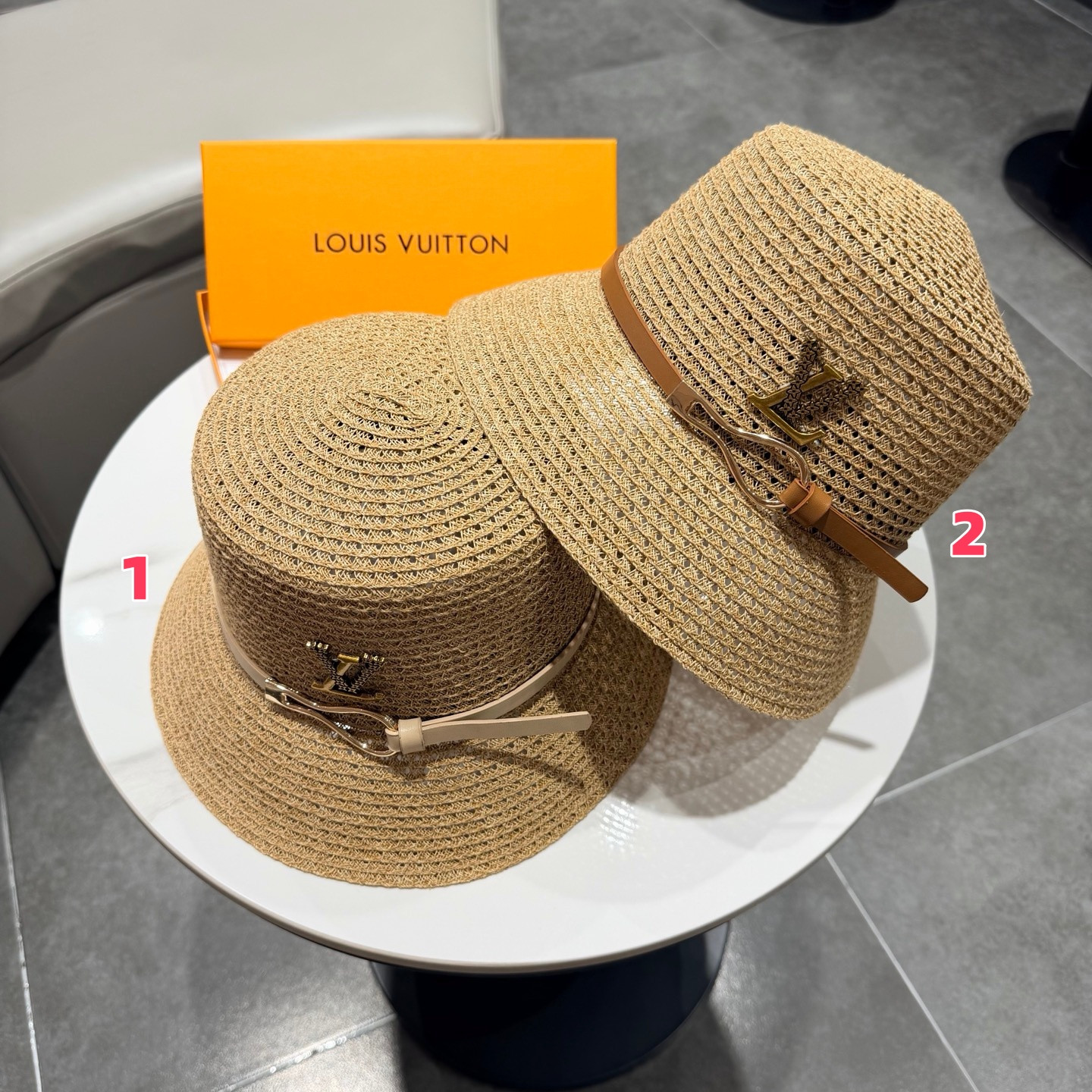 Louis Vuitton Straw Bucket Hat
