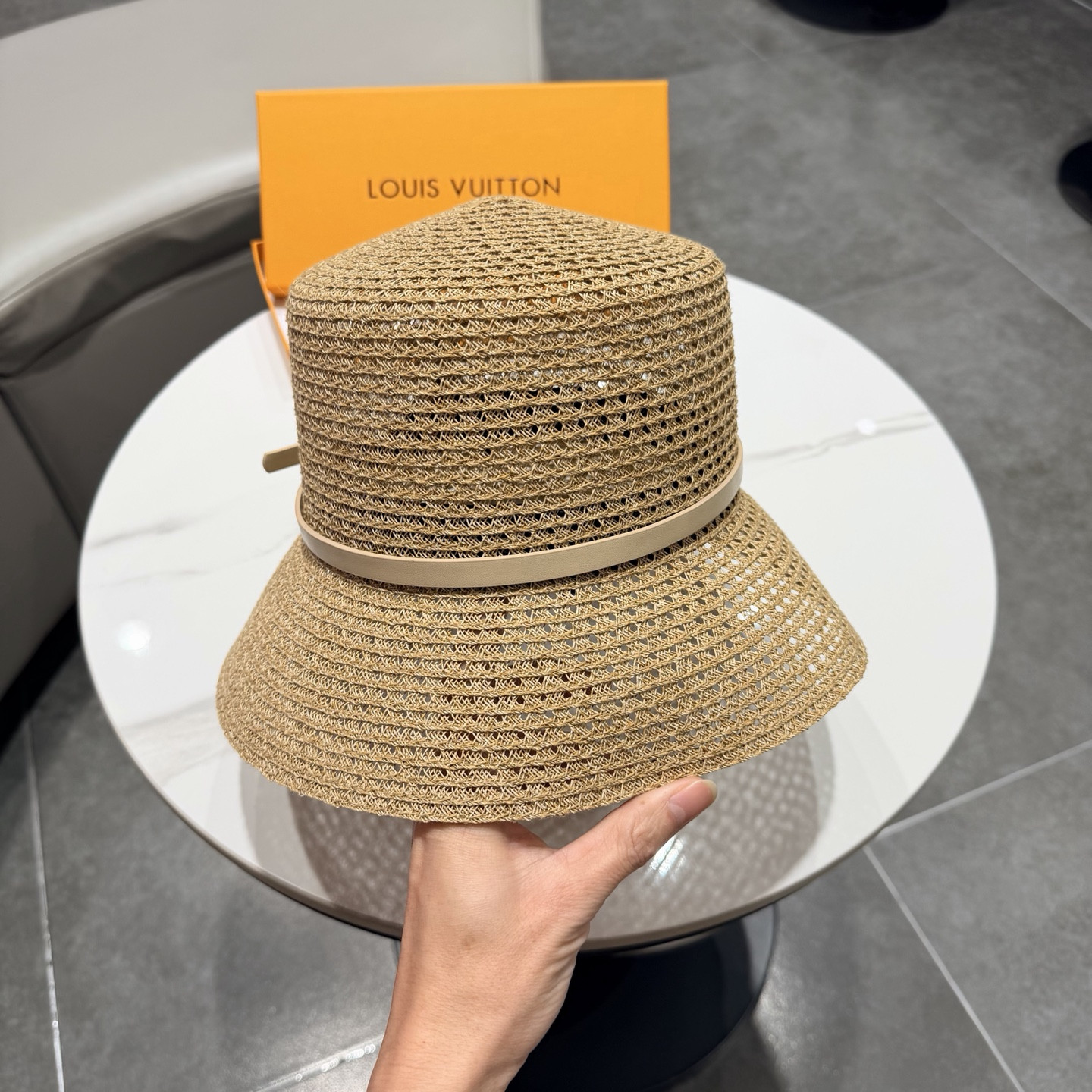 Louis Vuitton Straw Bucket Hat