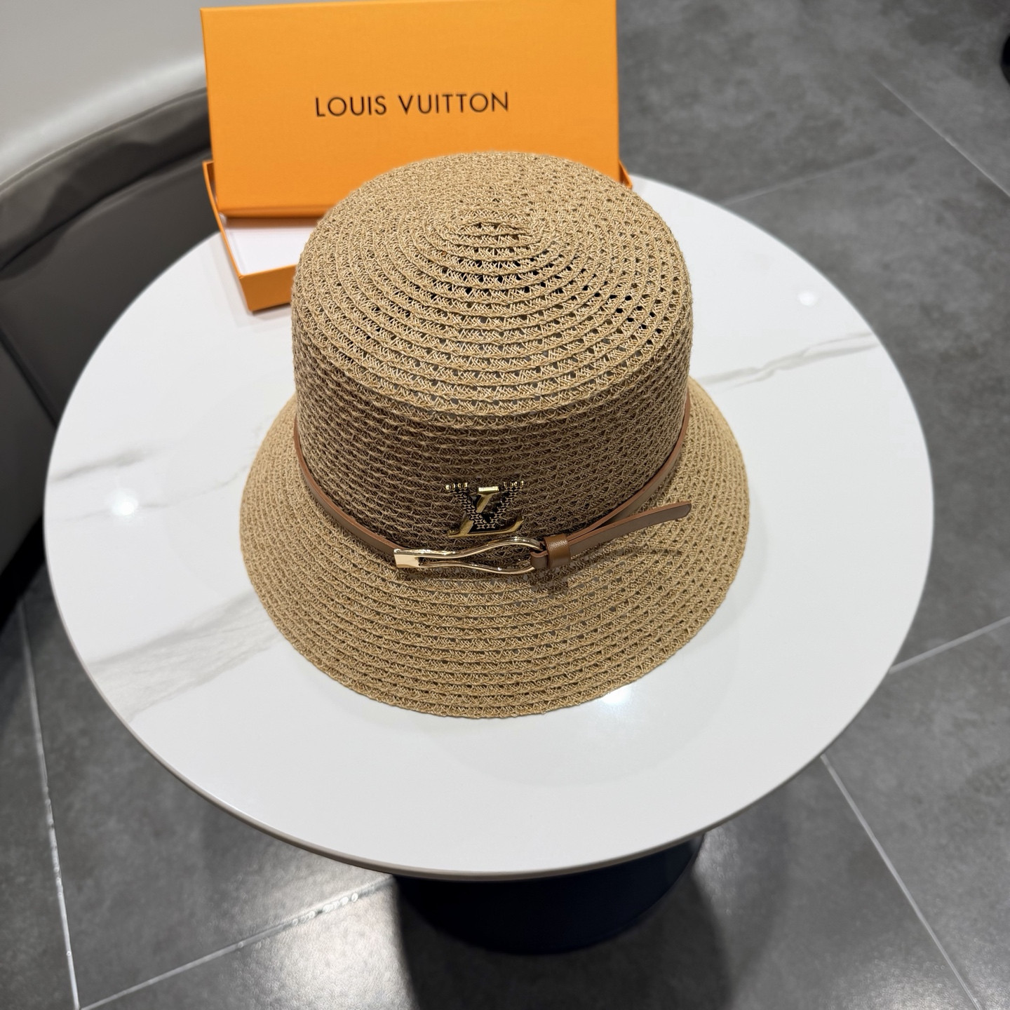 Louis Vuitton Straw Bucket Hat