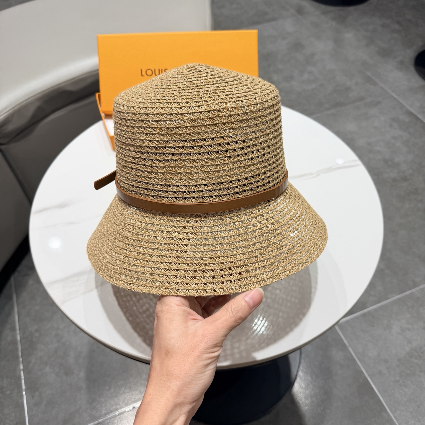 Louis Vuitton Straw Bucket Hat