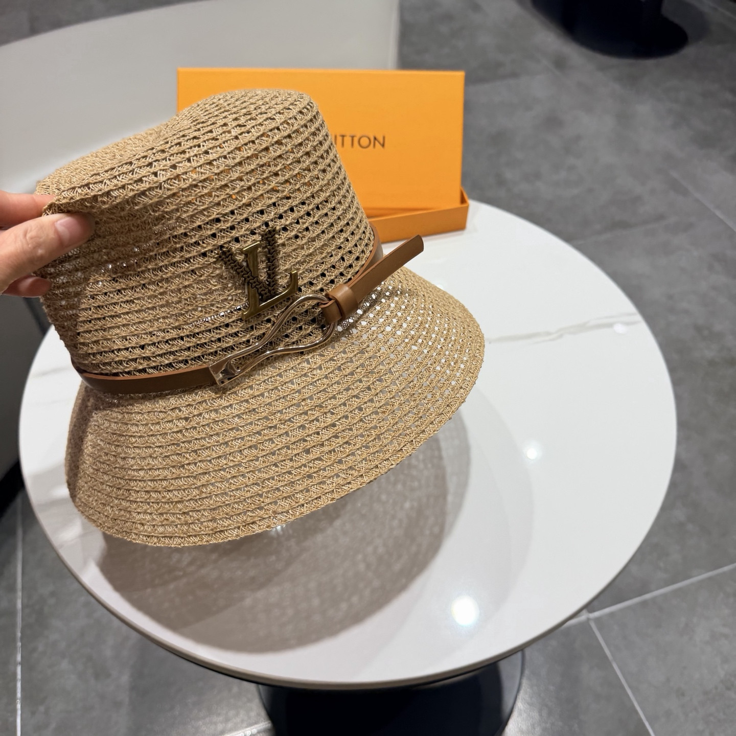 Louis Vuitton Straw Bucket Hat