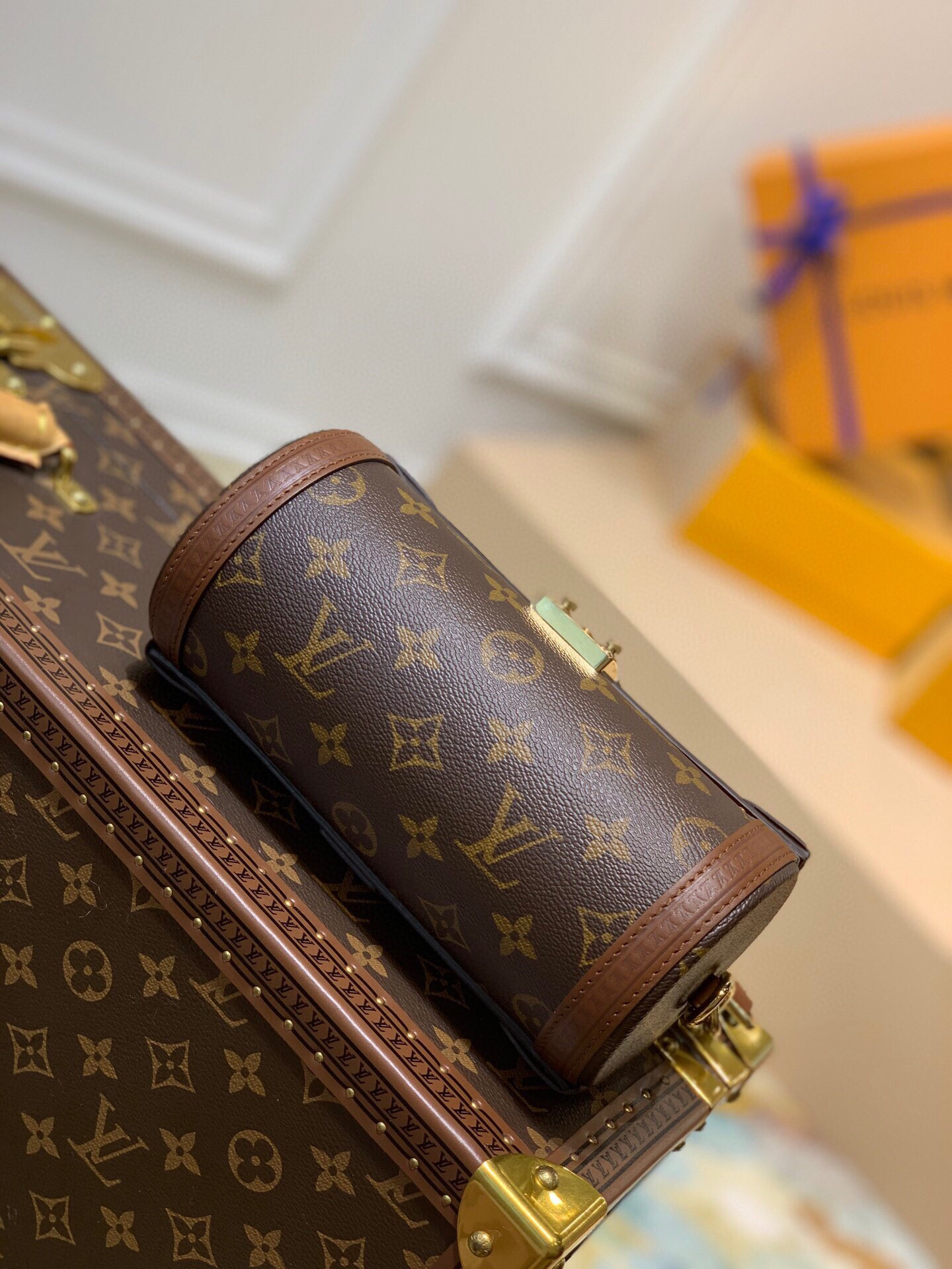 LV PAPILLON TRUNK Handbag M57835 9x9x19cm