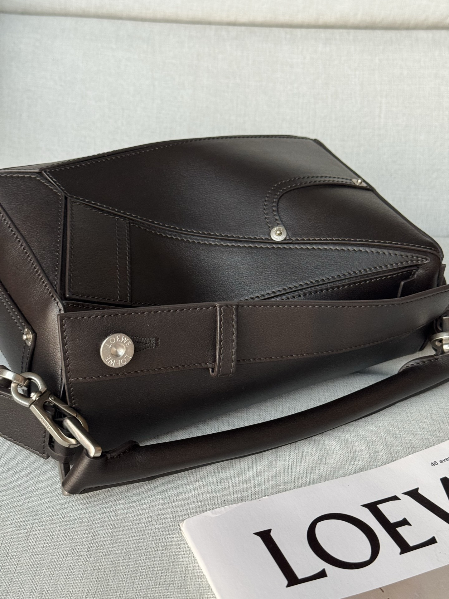 Loewe Panta Small Puzzle Bag in Shiny Calfskin 16.5x24x10.5cm