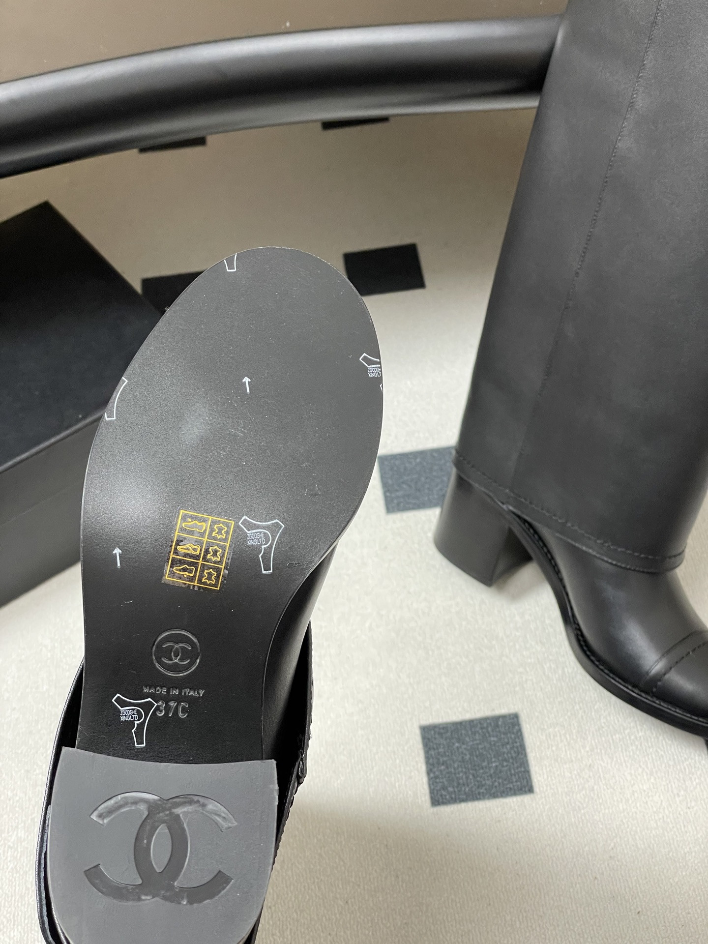 UA Ch**el High Boots 7cm Heel