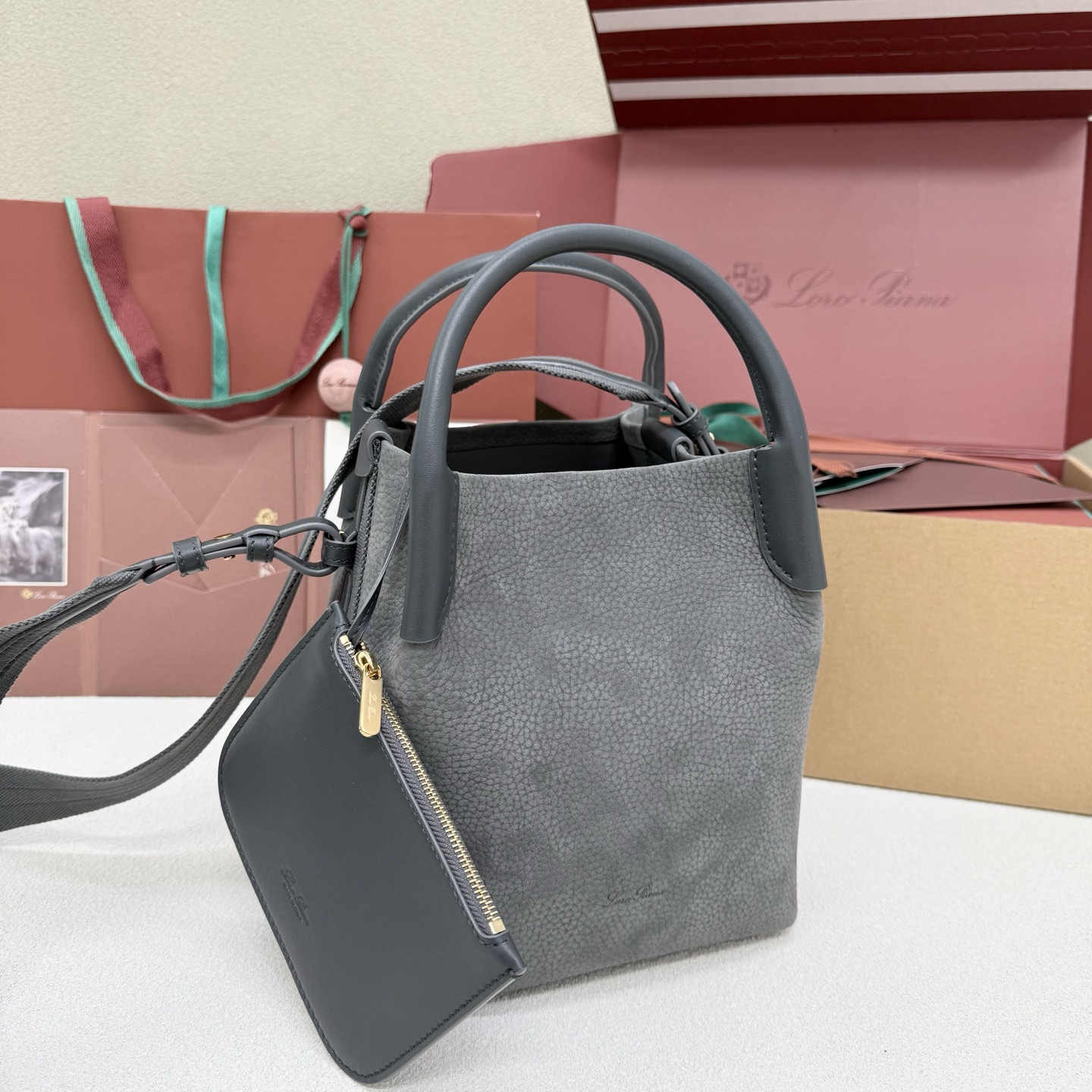 Loro Piana Small Bale Bag 17x20x17cm
