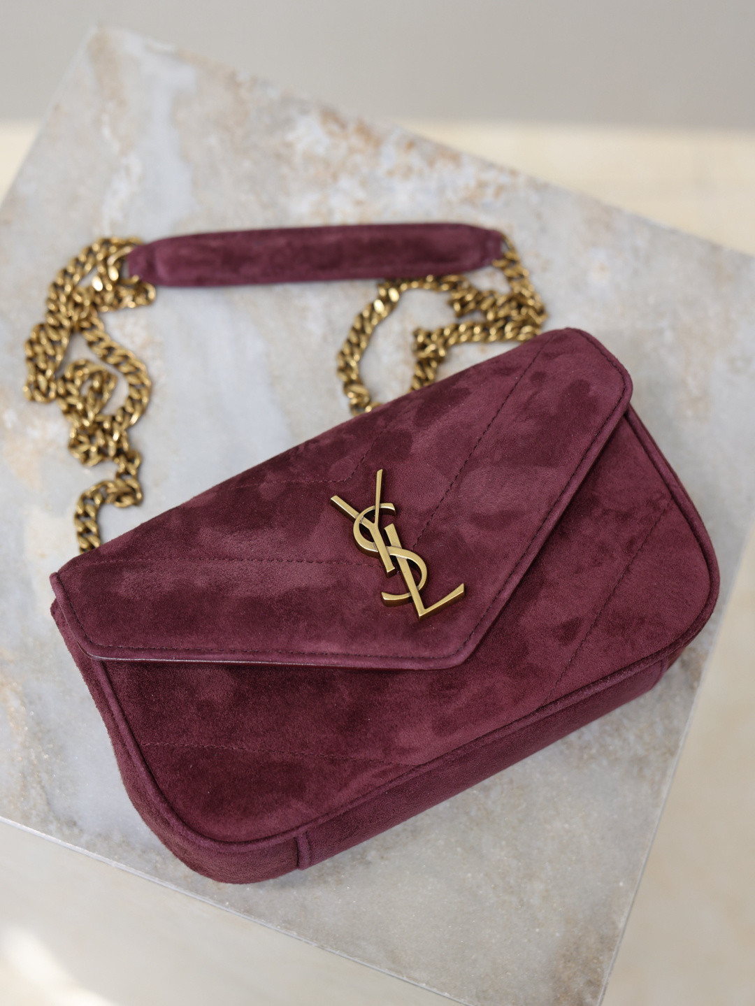 YSL LOULOU MINI in Suede 20x12x5cm