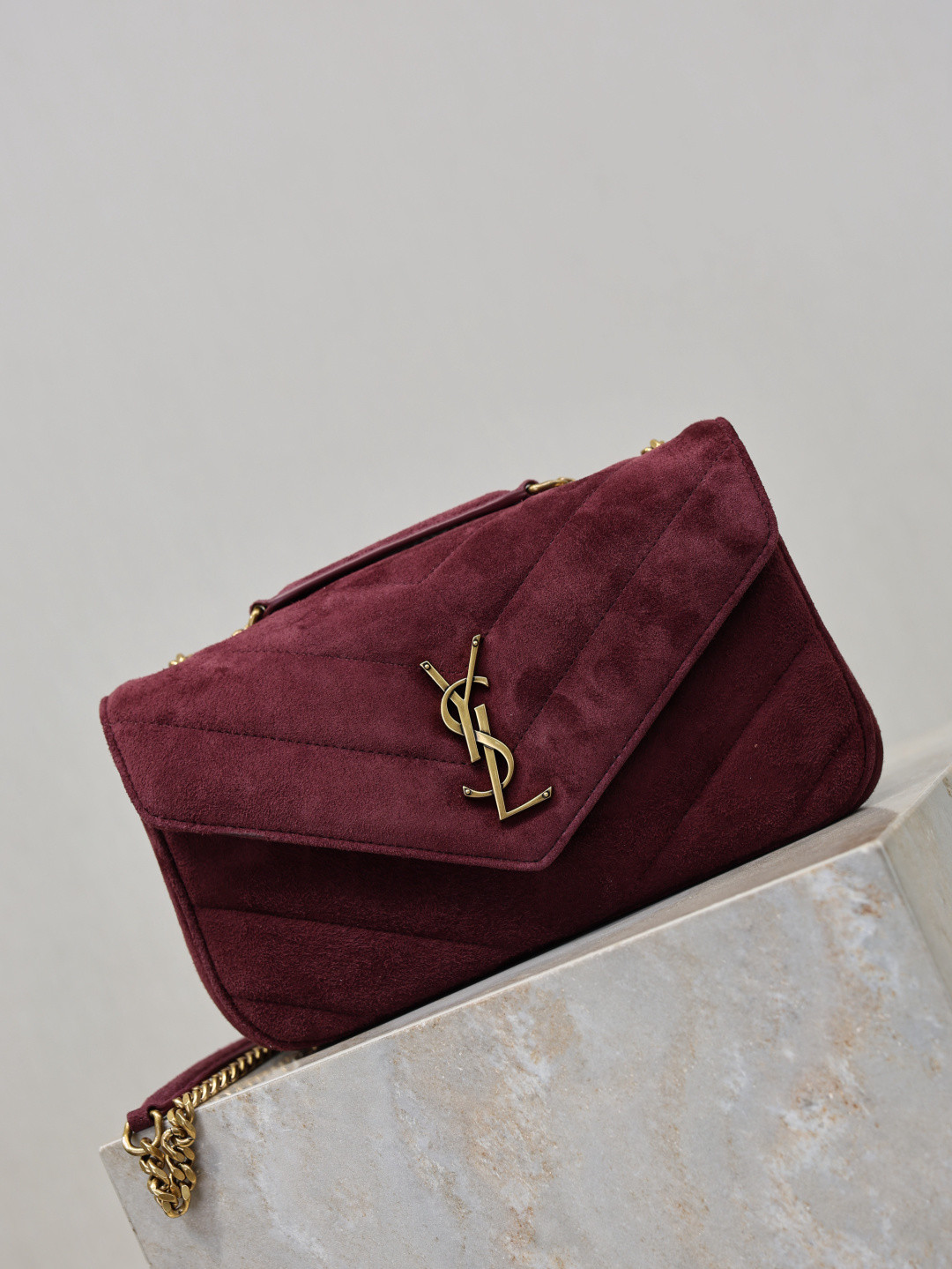YSL LOULOU small in Suede 24x14x6cm