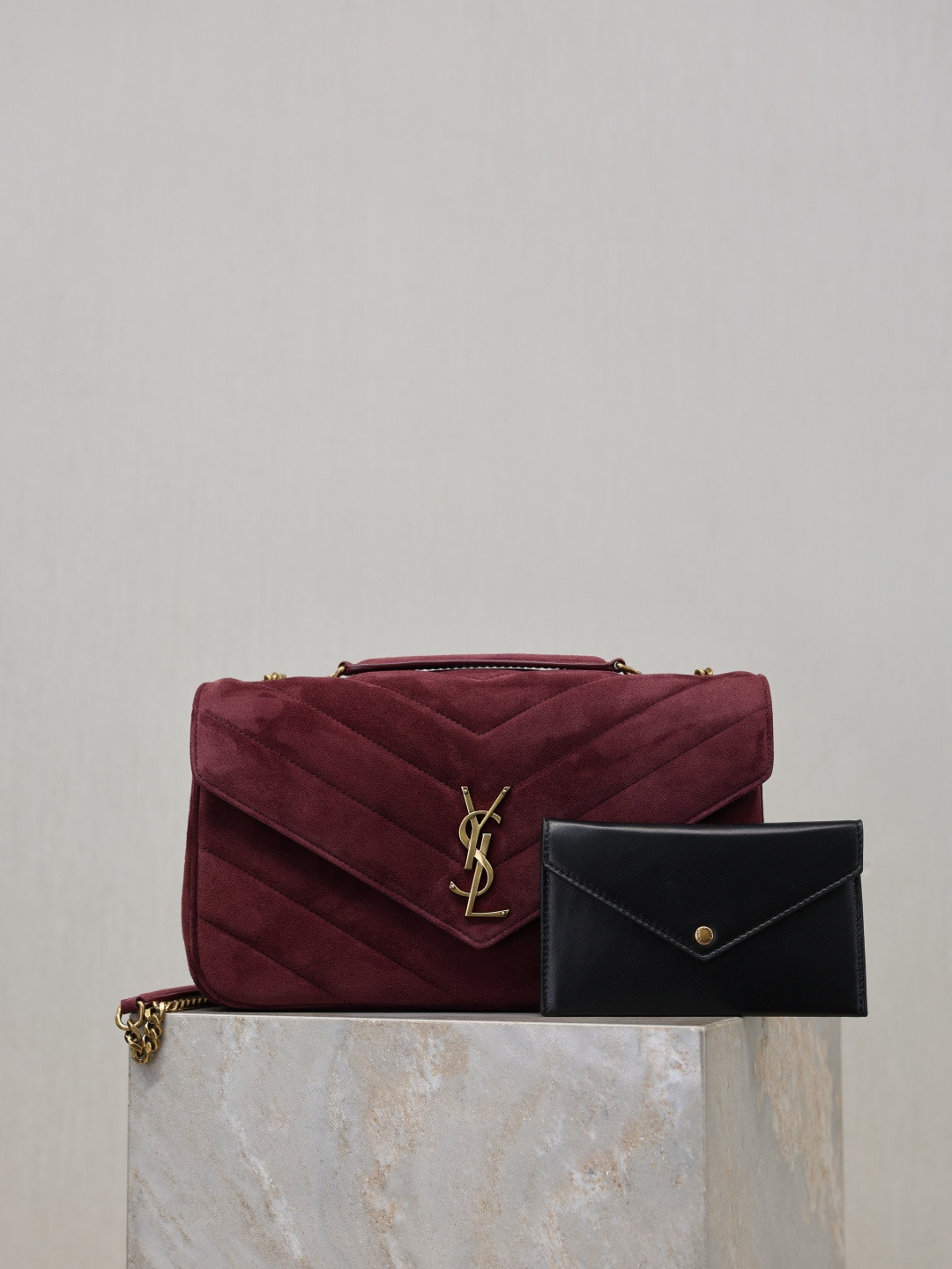 YSL LOULOU Medium in Suede 29x17x8cm