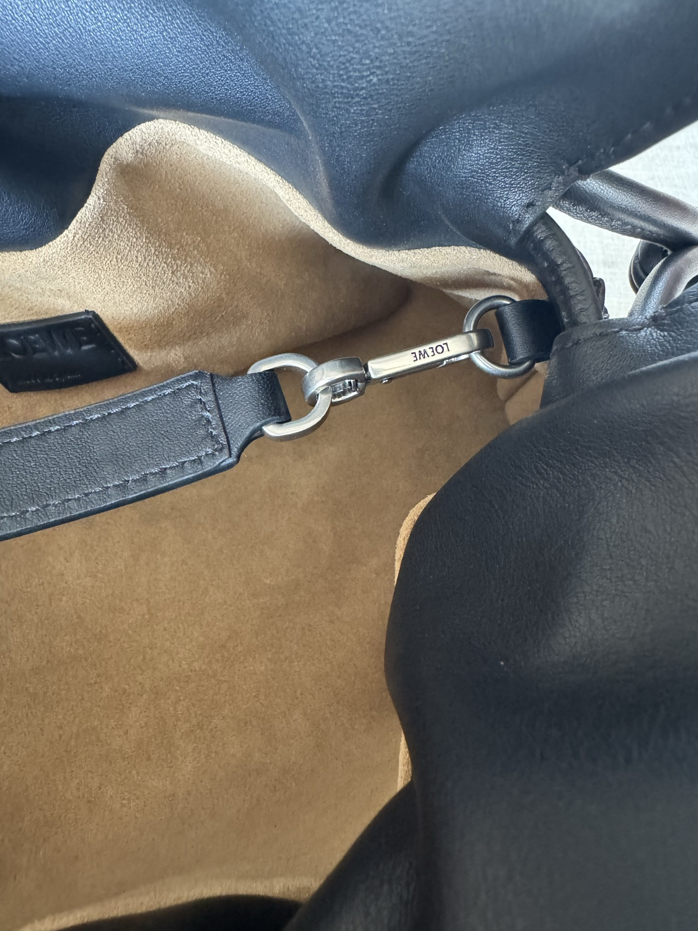 Loewe Panta Medium Flamenco Clutch in Shiny Calfskin 24.5x30x10.5cm