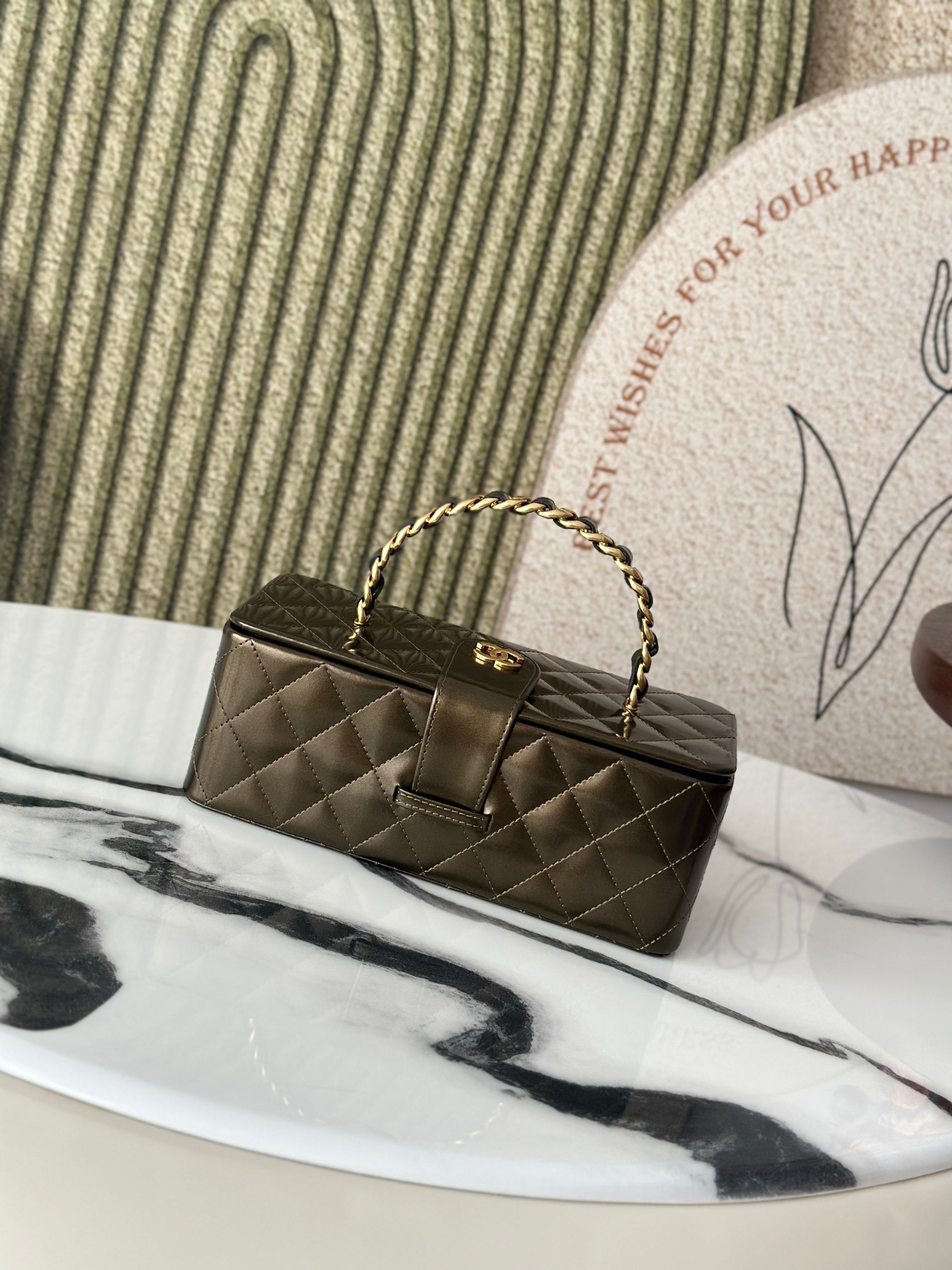 Chanel Vintage Cosmetic Bag 22x10x8.5cm