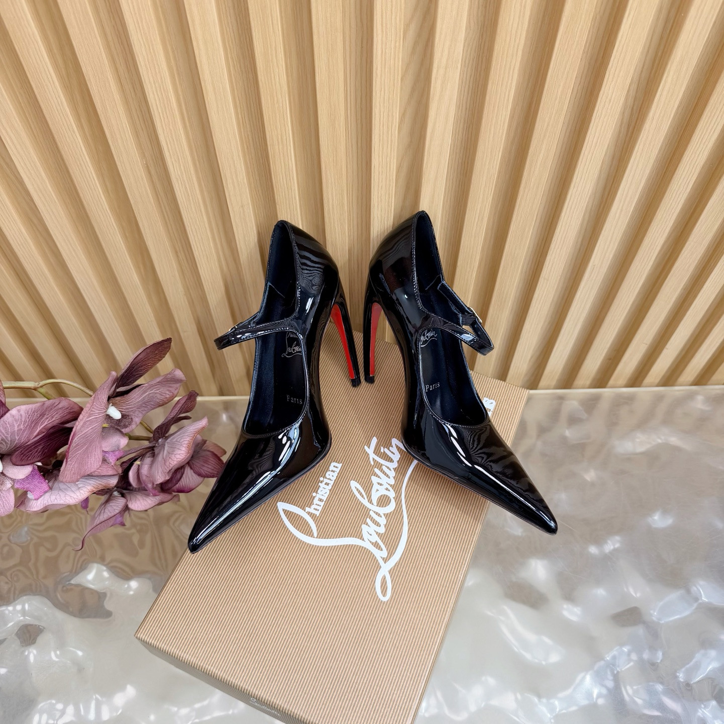 UA Christian Louboutin Mary Jane Pumps 15cm Heel