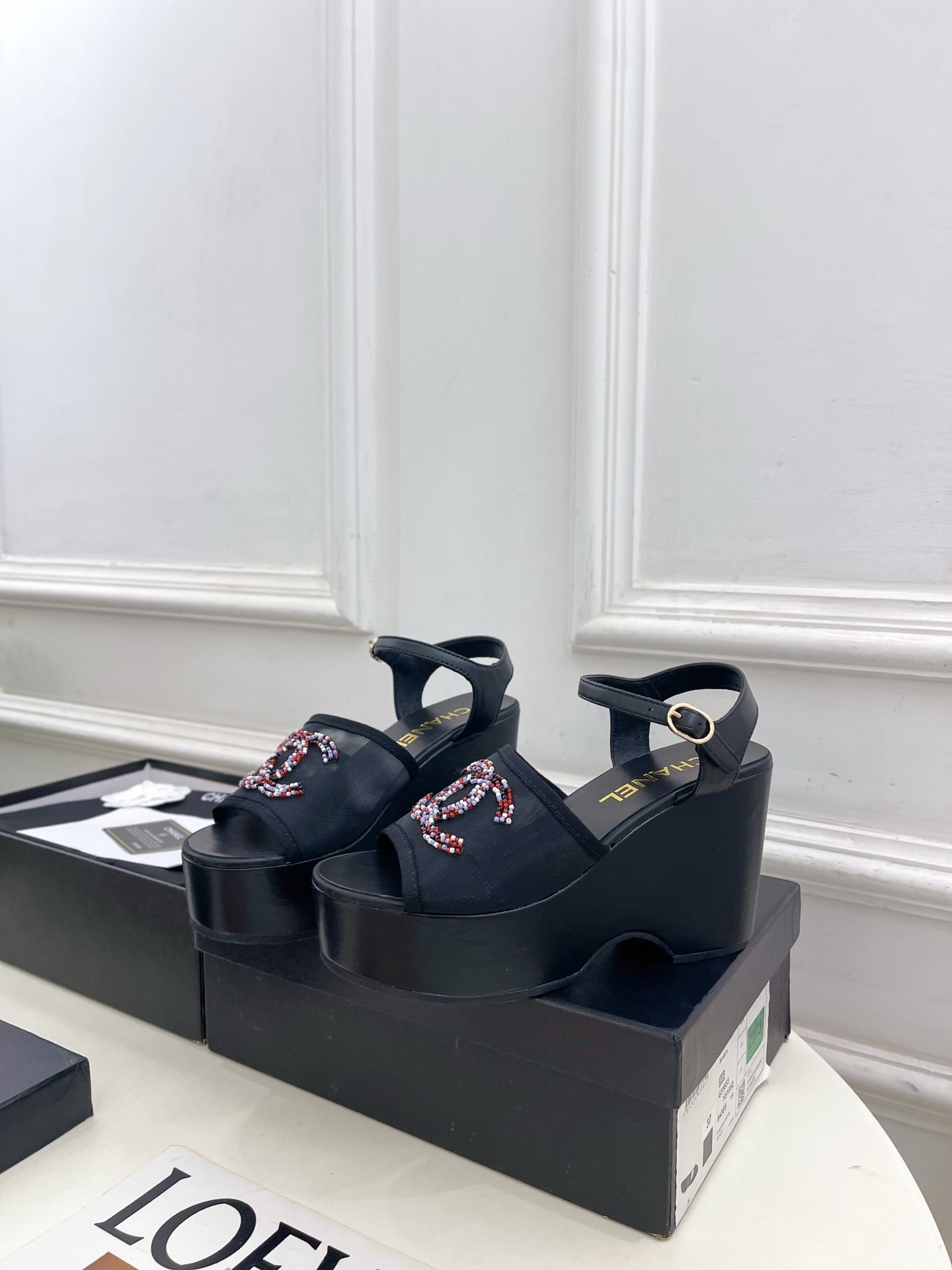 ua Ch**el sandals 9.5cm heel