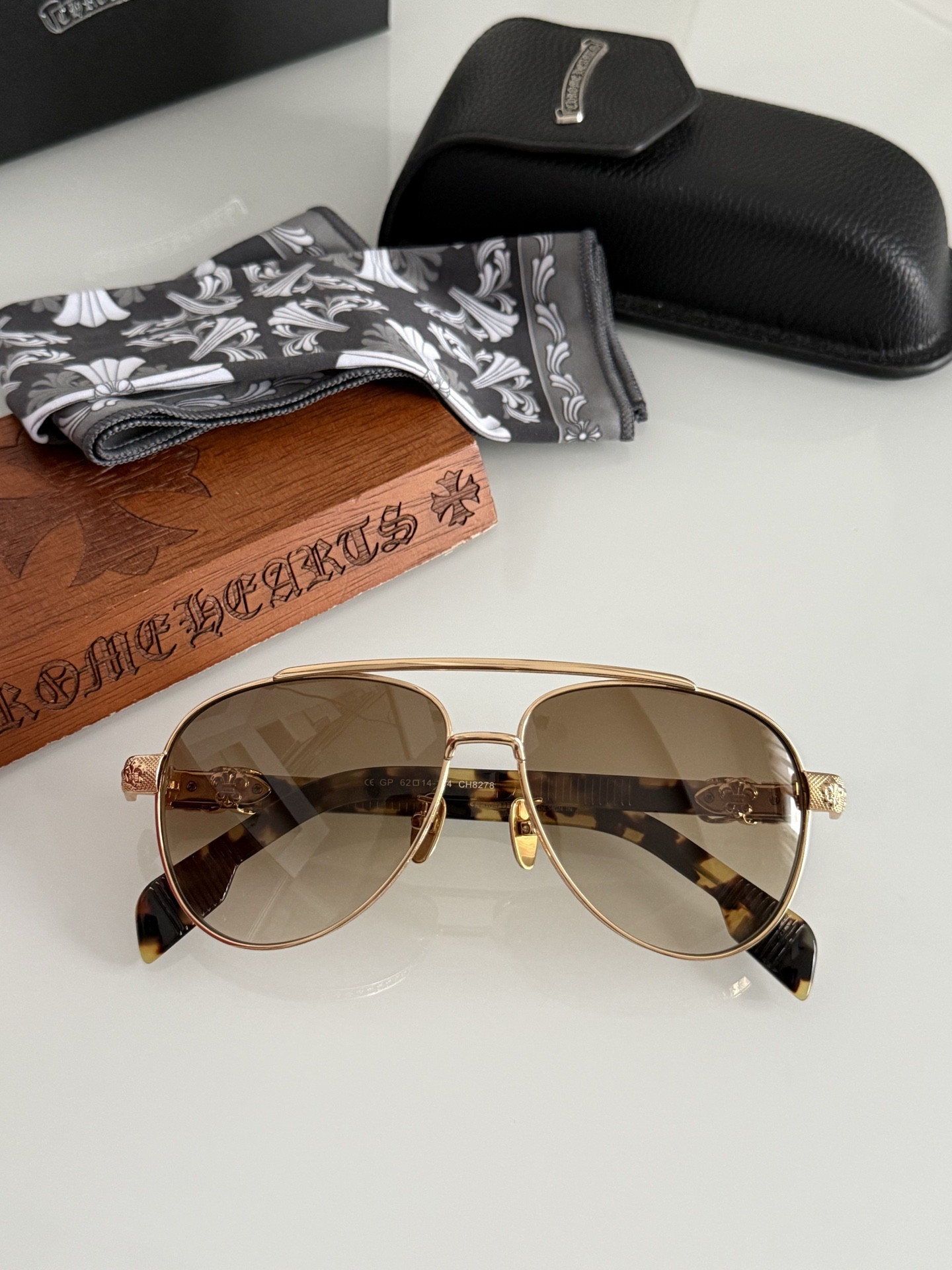 Ch*0me He**ts glasses ch8278 62-14-154