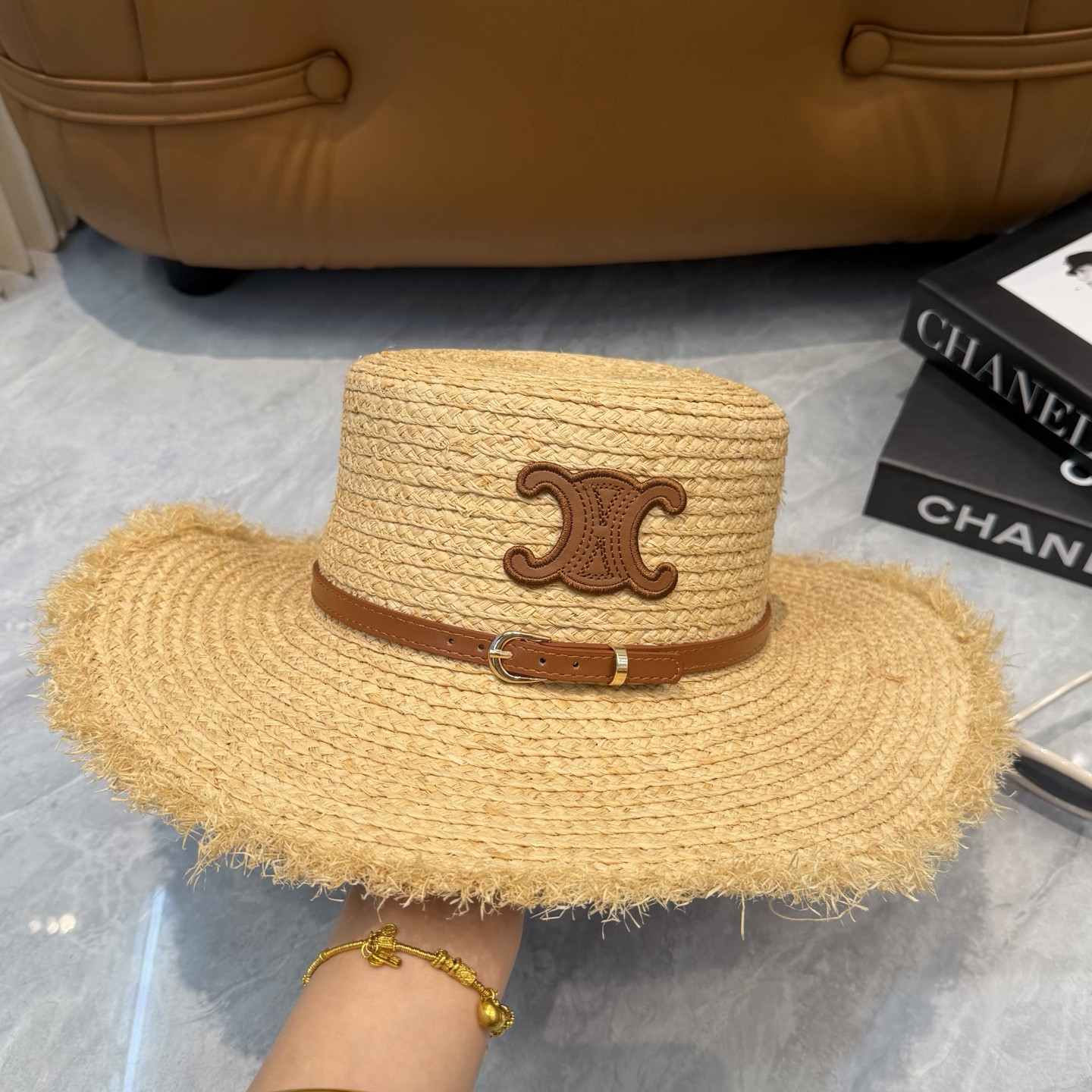 Ce1i*e straw hat