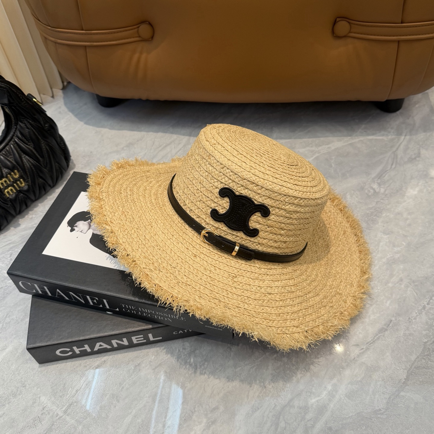 Ce1i*e straw hat