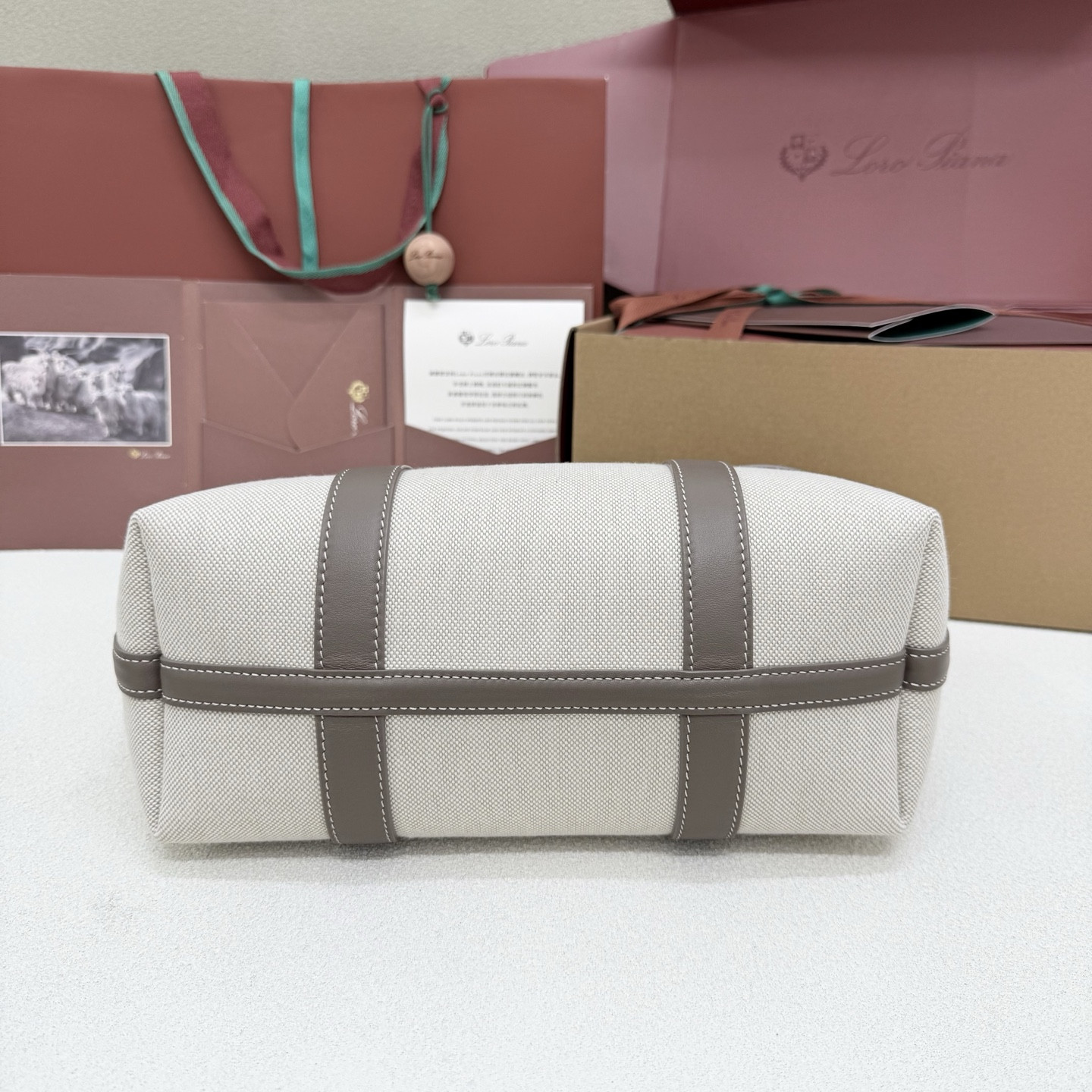 L0r0 P1ana small ghiera shopper 28x19x12cm